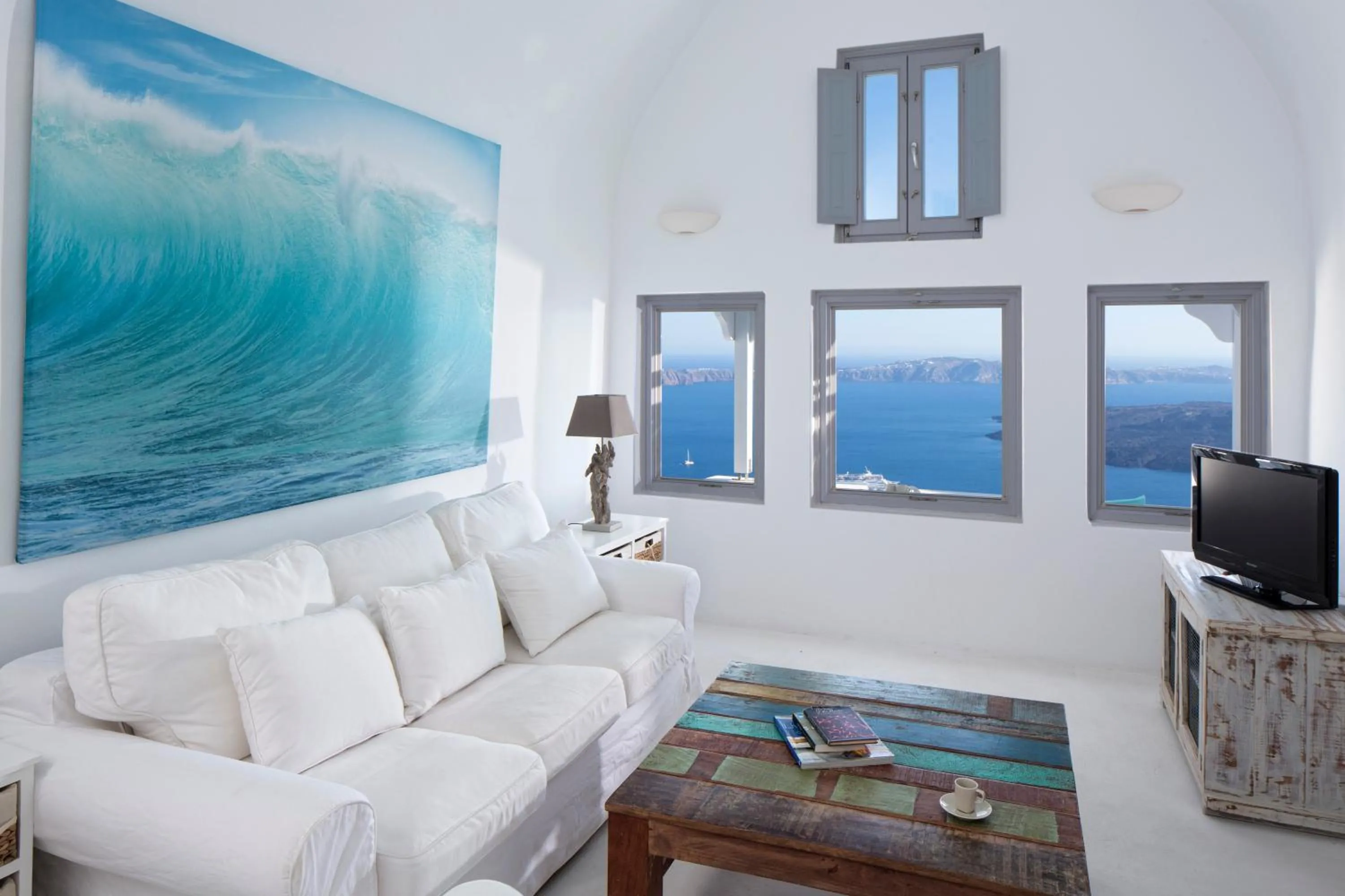 Living room in Gaia Villa