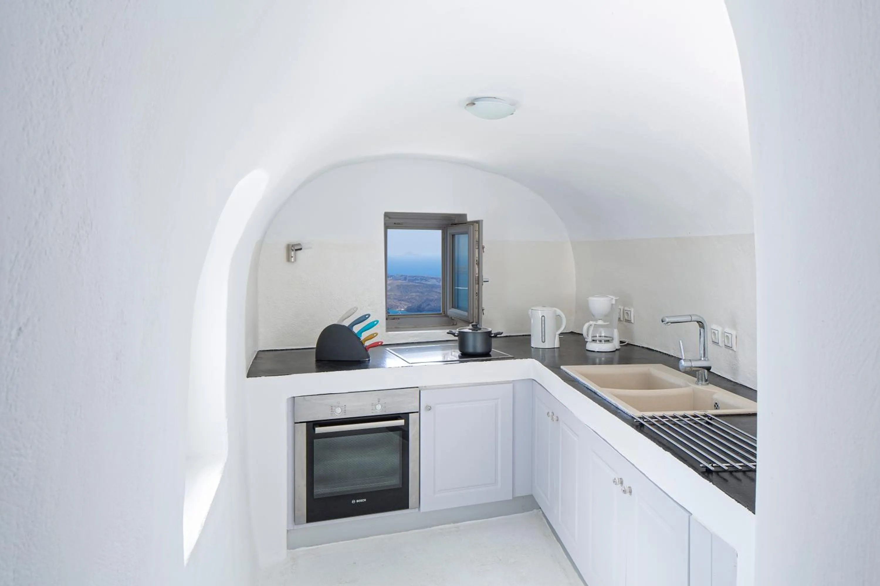 Kitchen or kitchenette in Gaia Villa