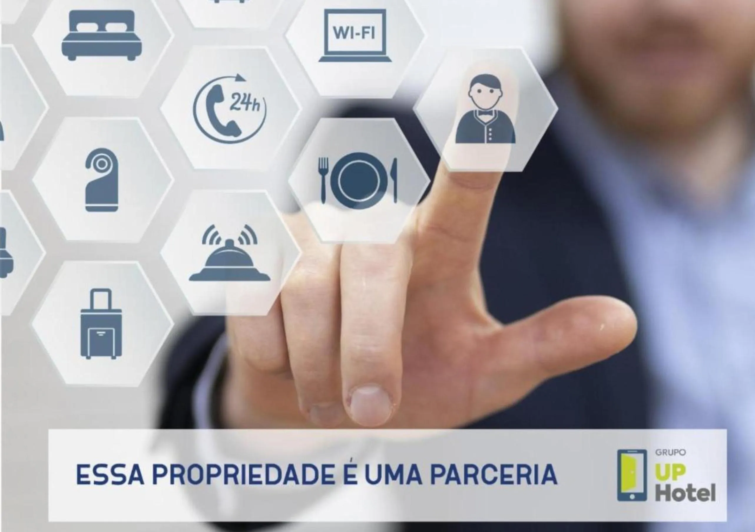 Property logo or sign in Hotel Estação Norte - Fácil acesso ao Imbel e o distrito industrial e colégio Militar - By Up Hotel