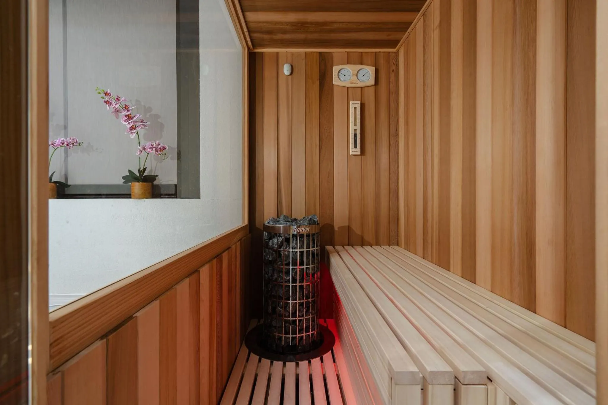 Sauna in Legato Spa Suites