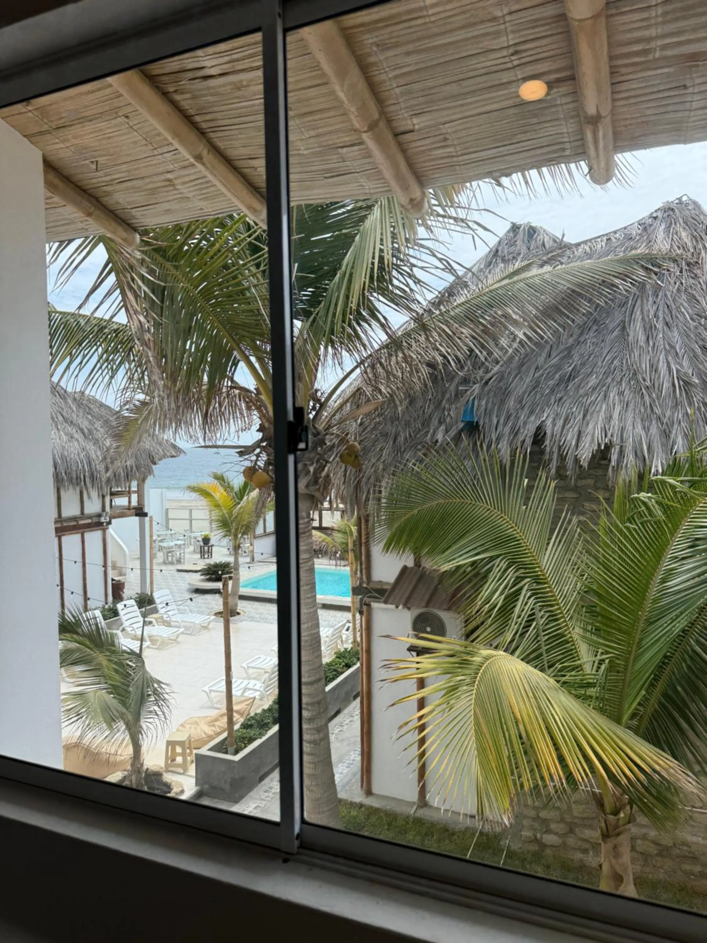 Inner courtyard view in Hotel Puerto Antiguo