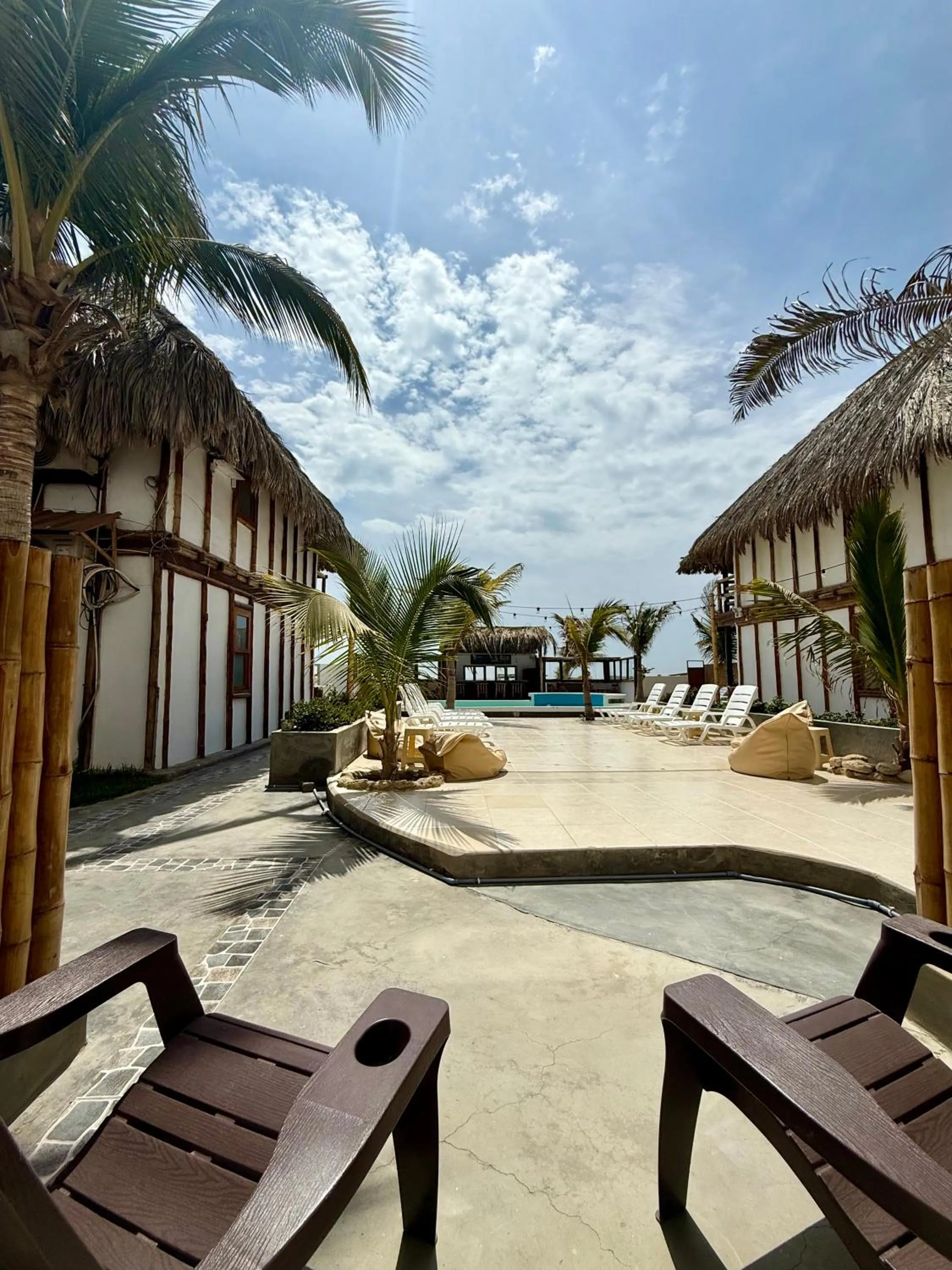 Patio in Hotel Puerto Antiguo