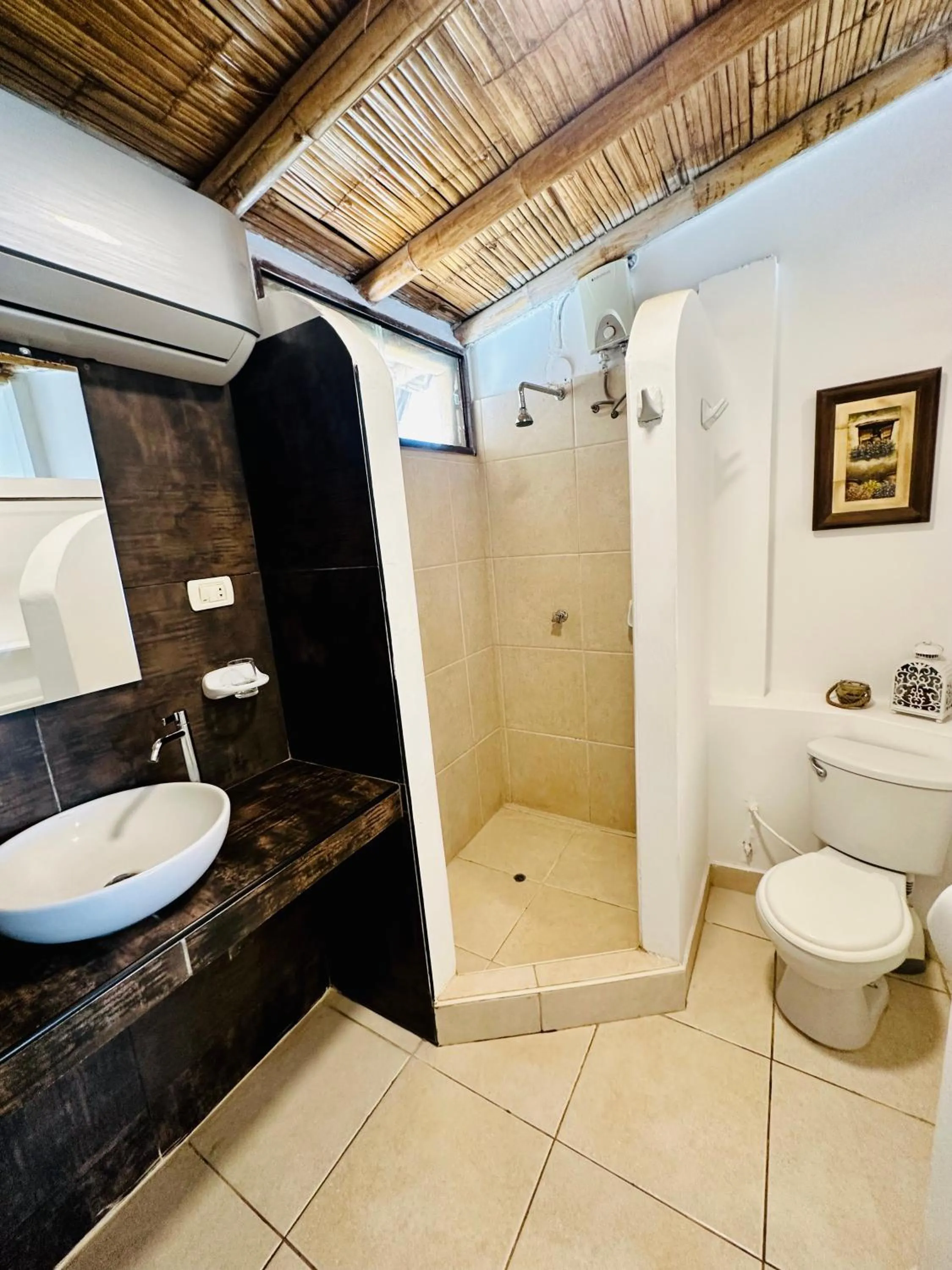 Toilet in Hotel Puerto Antiguo