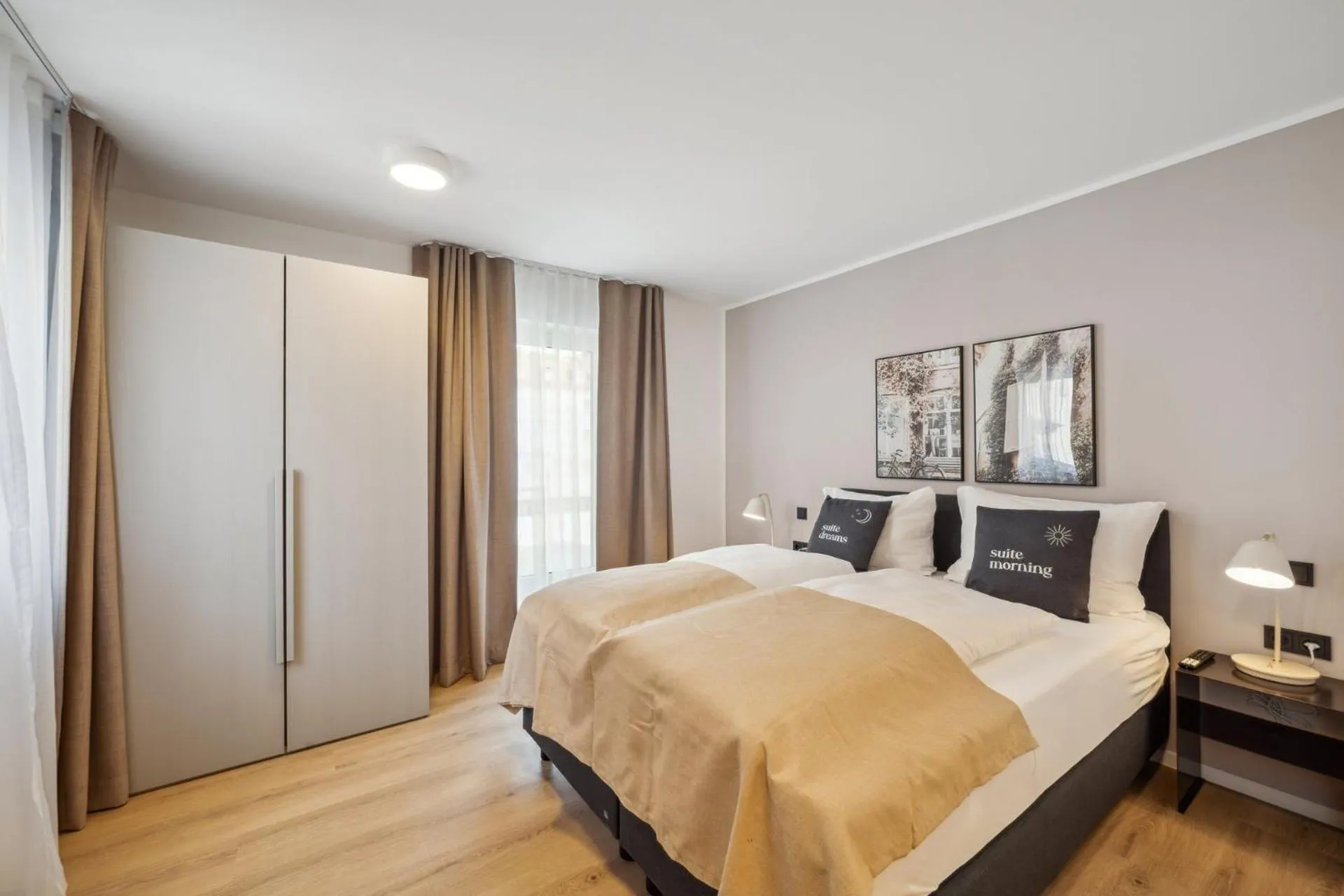 Bed in Limehome Nuremberg Celtisplatz