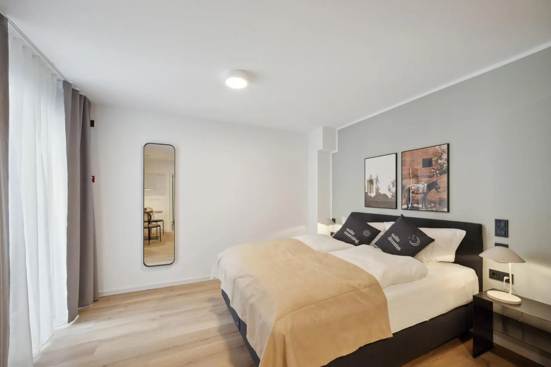 Bed in Limehome Nuremberg Celtisplatz