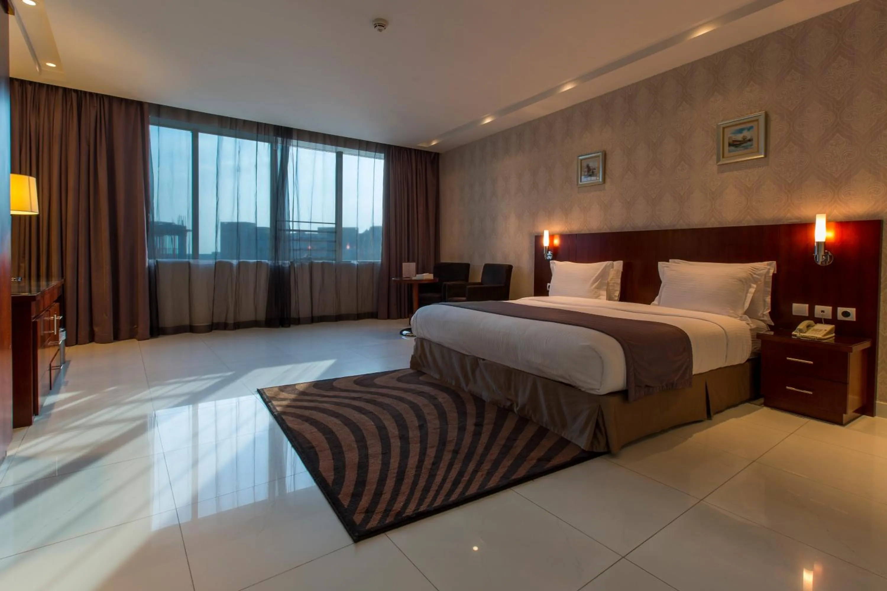 View (from property/room), Bed in Grand Mayral Hotel