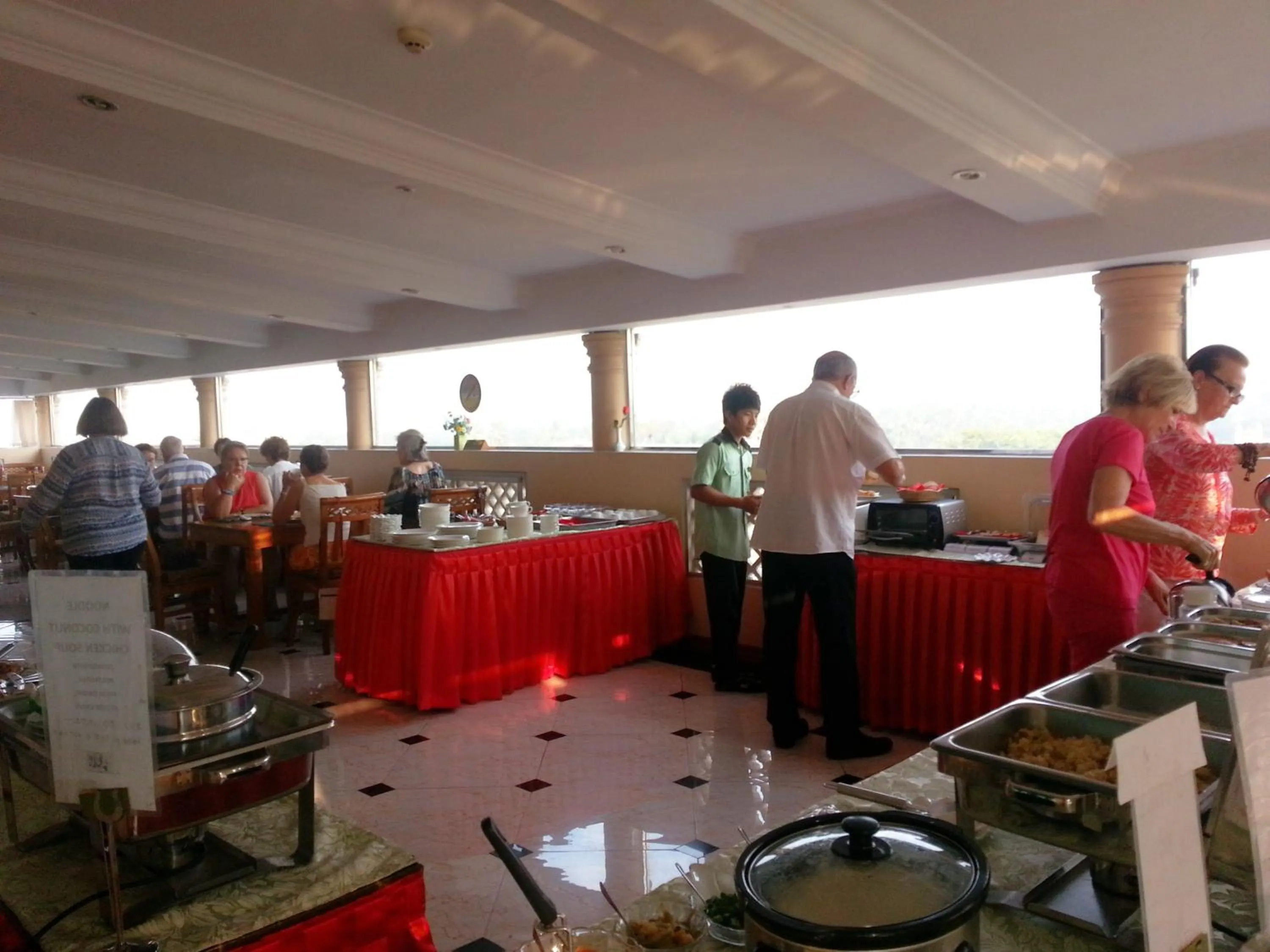 Buffet breakfast in Grand Laurel Hotel