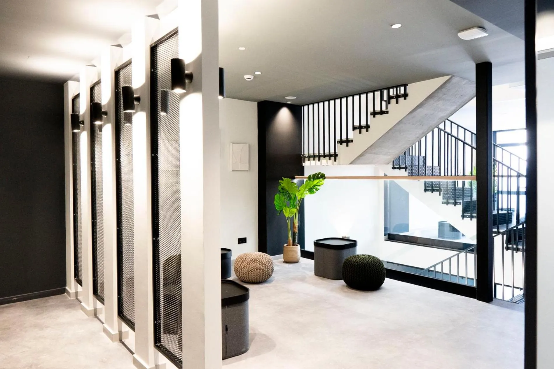 Seating area in Coliving Compostela