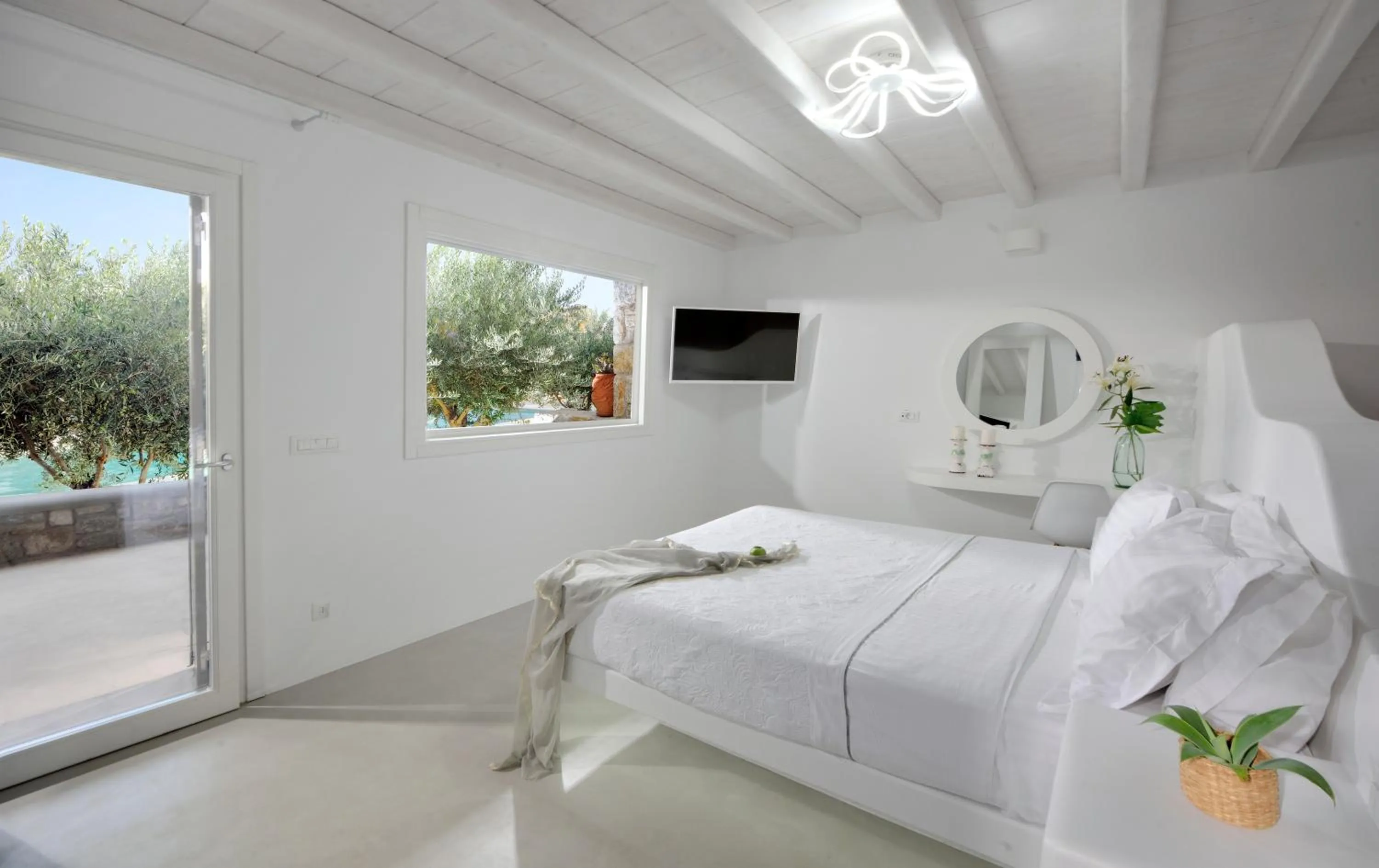 Photo of the whole room, Bed in AC Village Christoulis