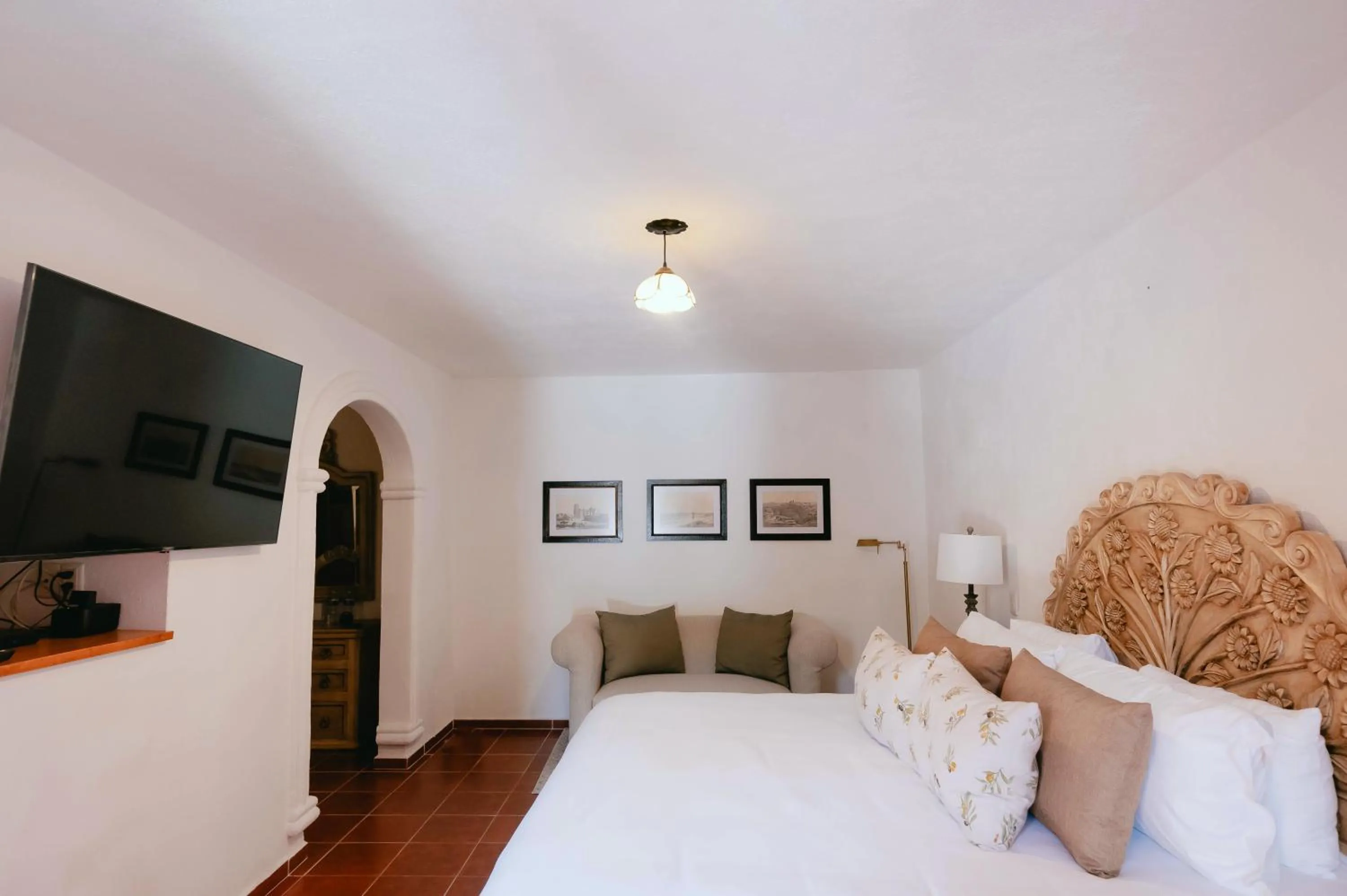 Bed in Hotel Hacienda La Cieneguita