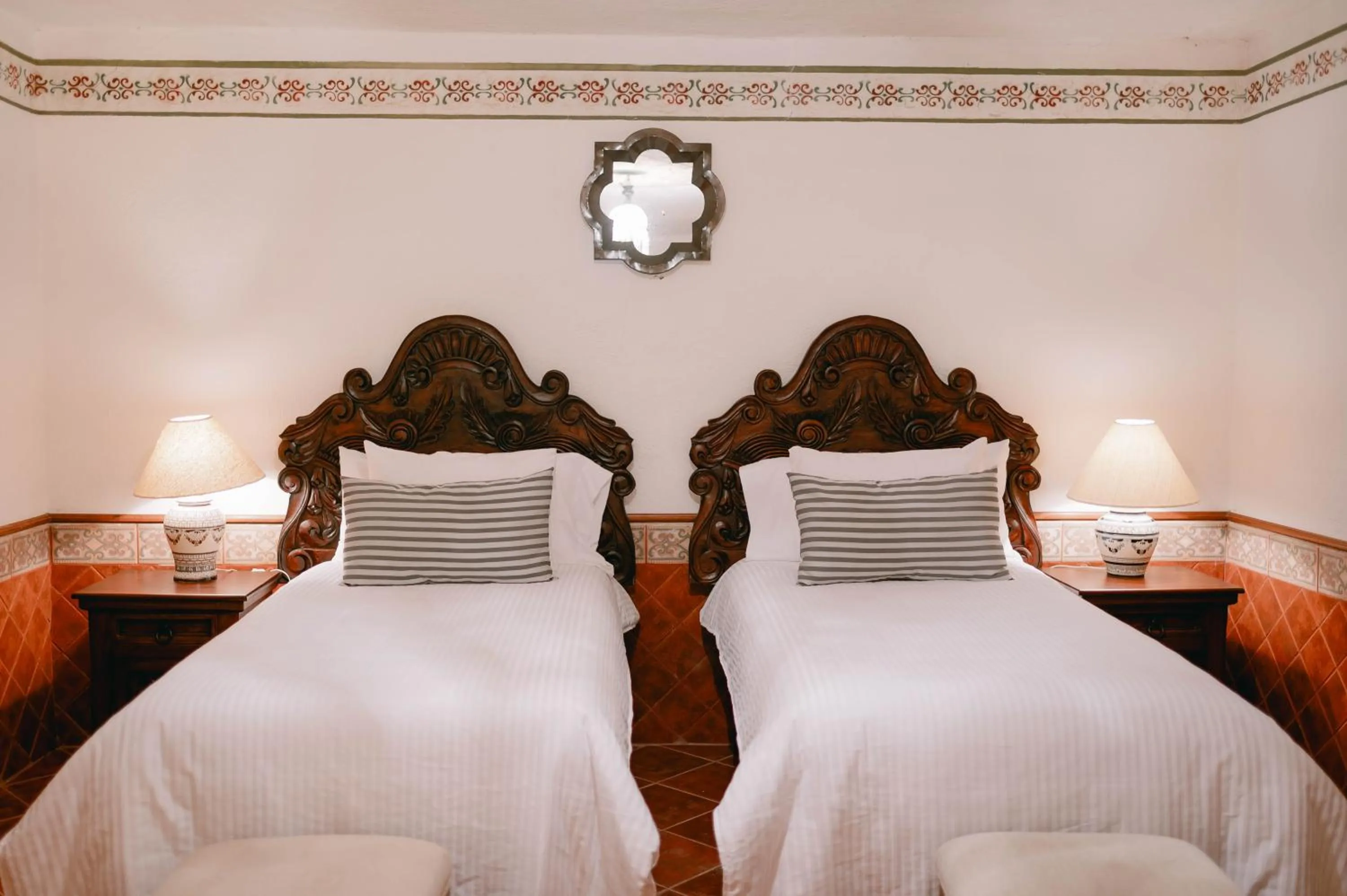 Bed in Hotel Hacienda La Cieneguita