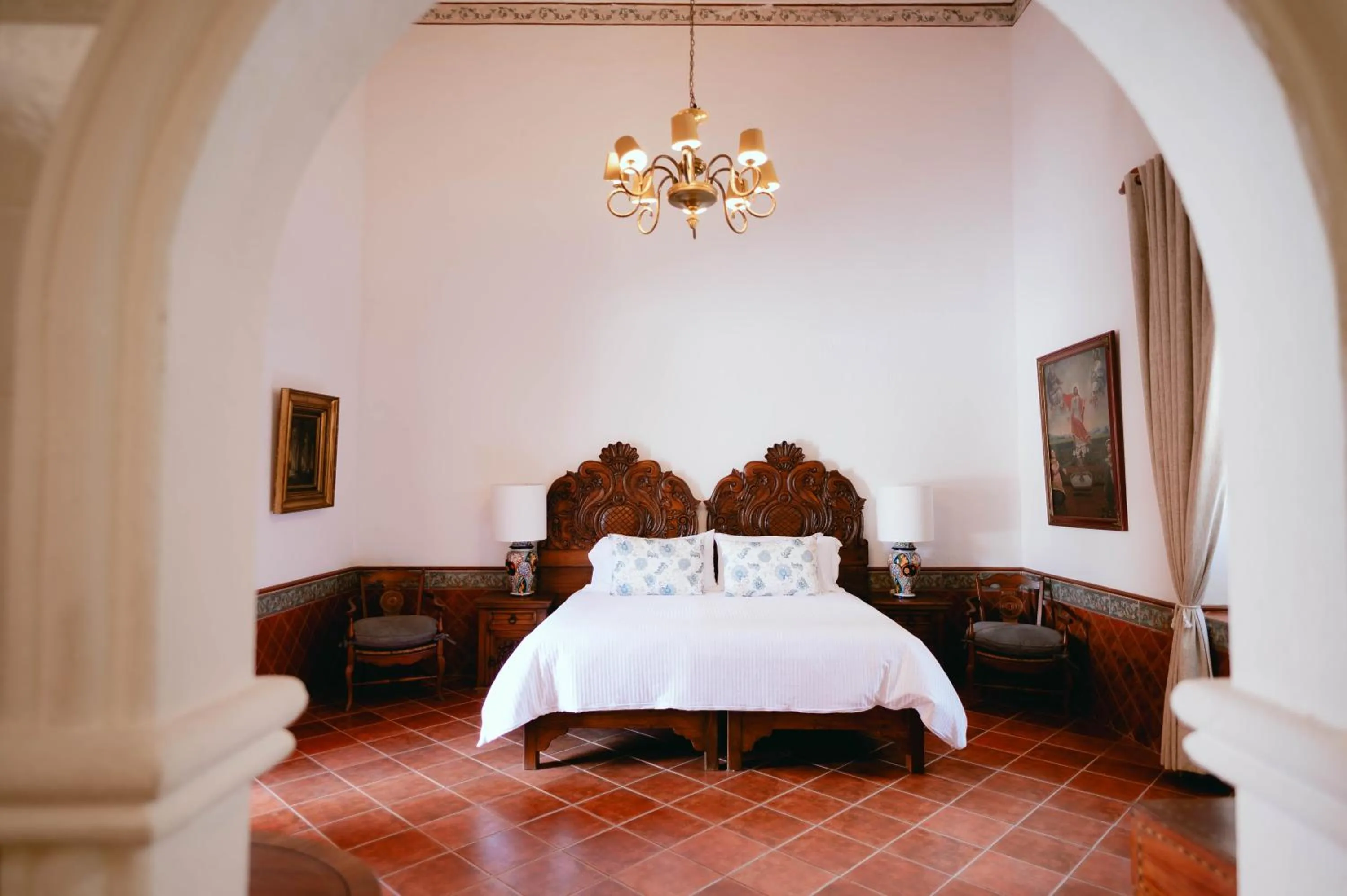 Bed in Hotel Hacienda La Cieneguita