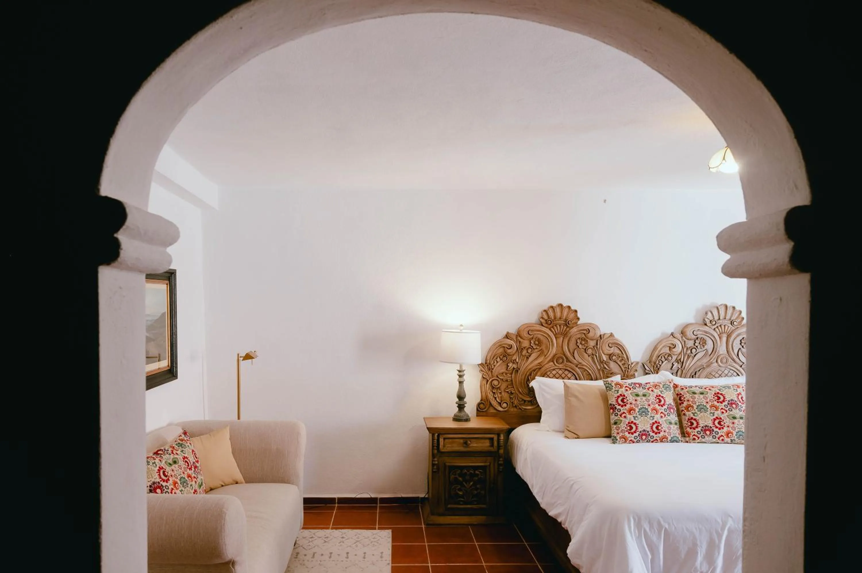 Bed in Hotel Hacienda La Cieneguita