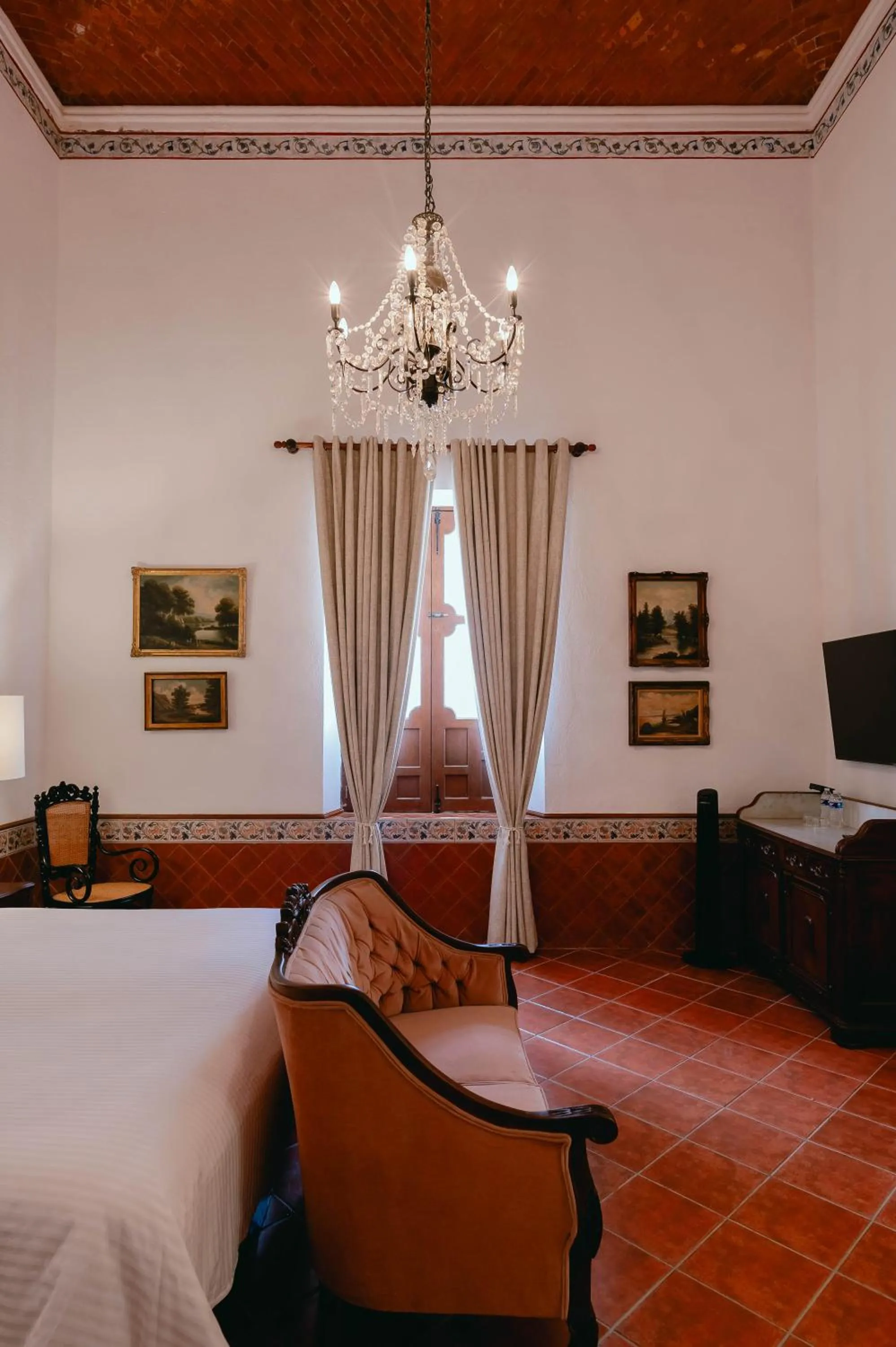 Bed in Hotel Hacienda La Cieneguita