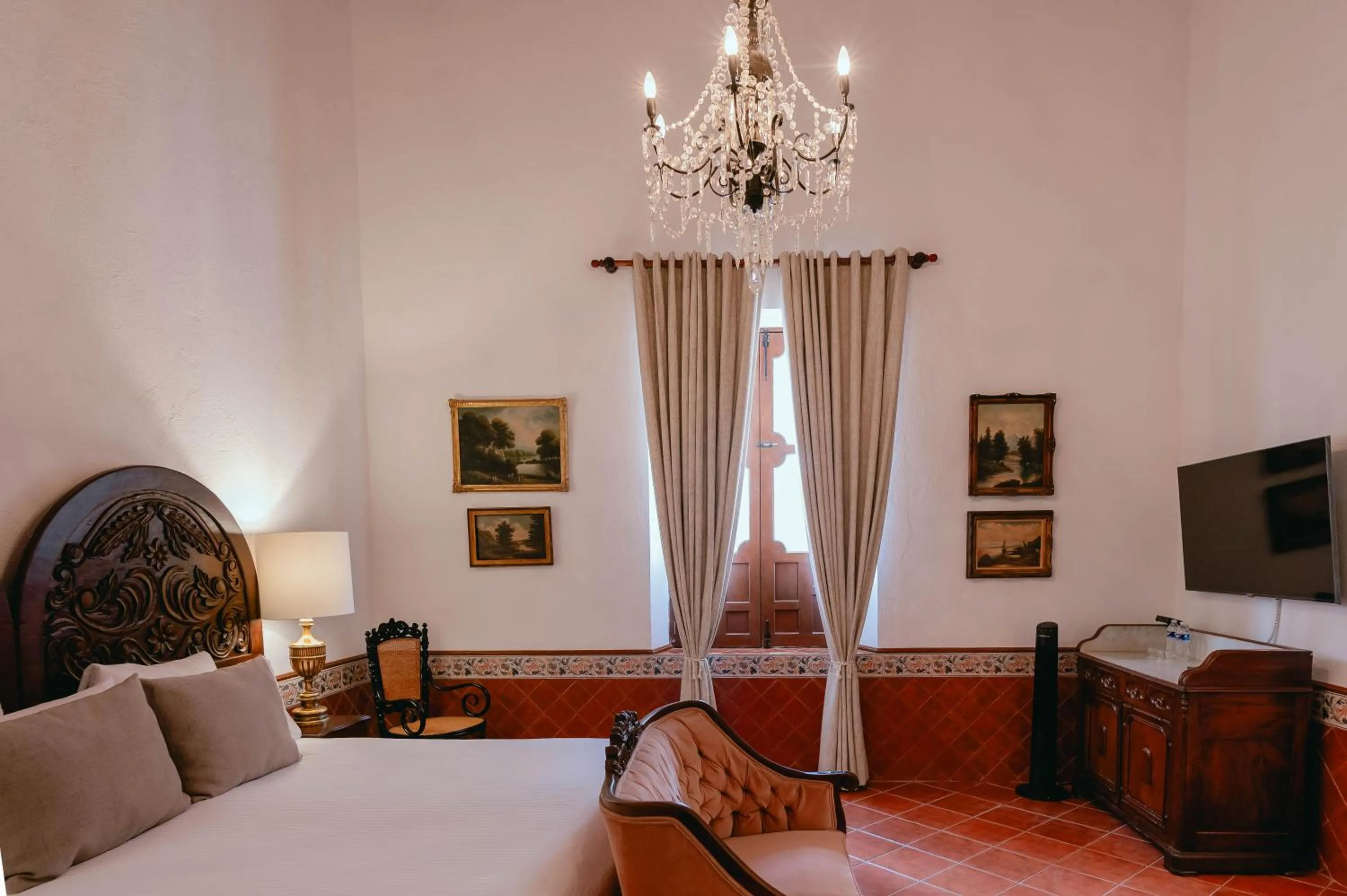 Bed in Hotel Hacienda La Cieneguita