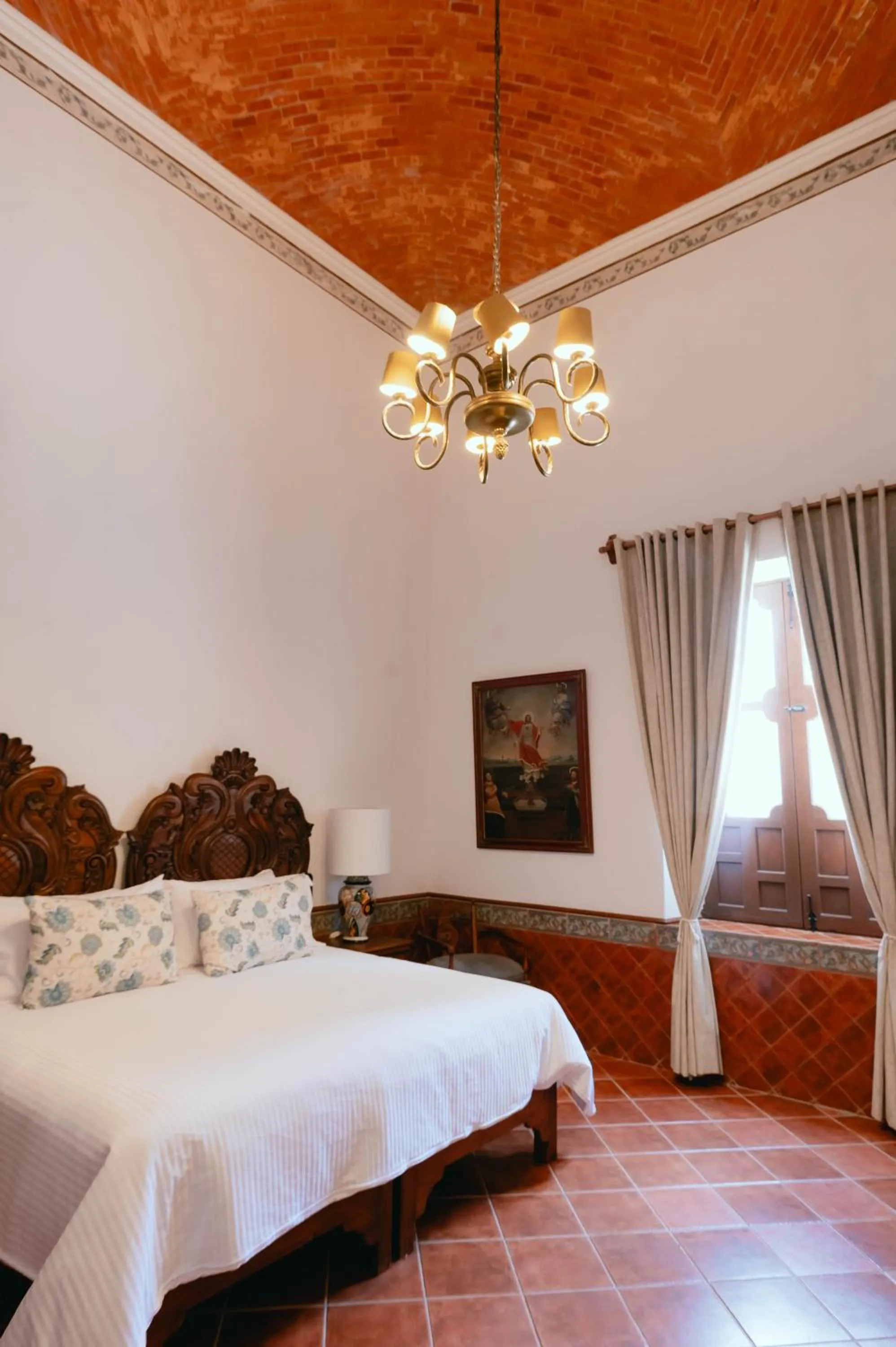 Bed in Hotel Hacienda La Cieneguita