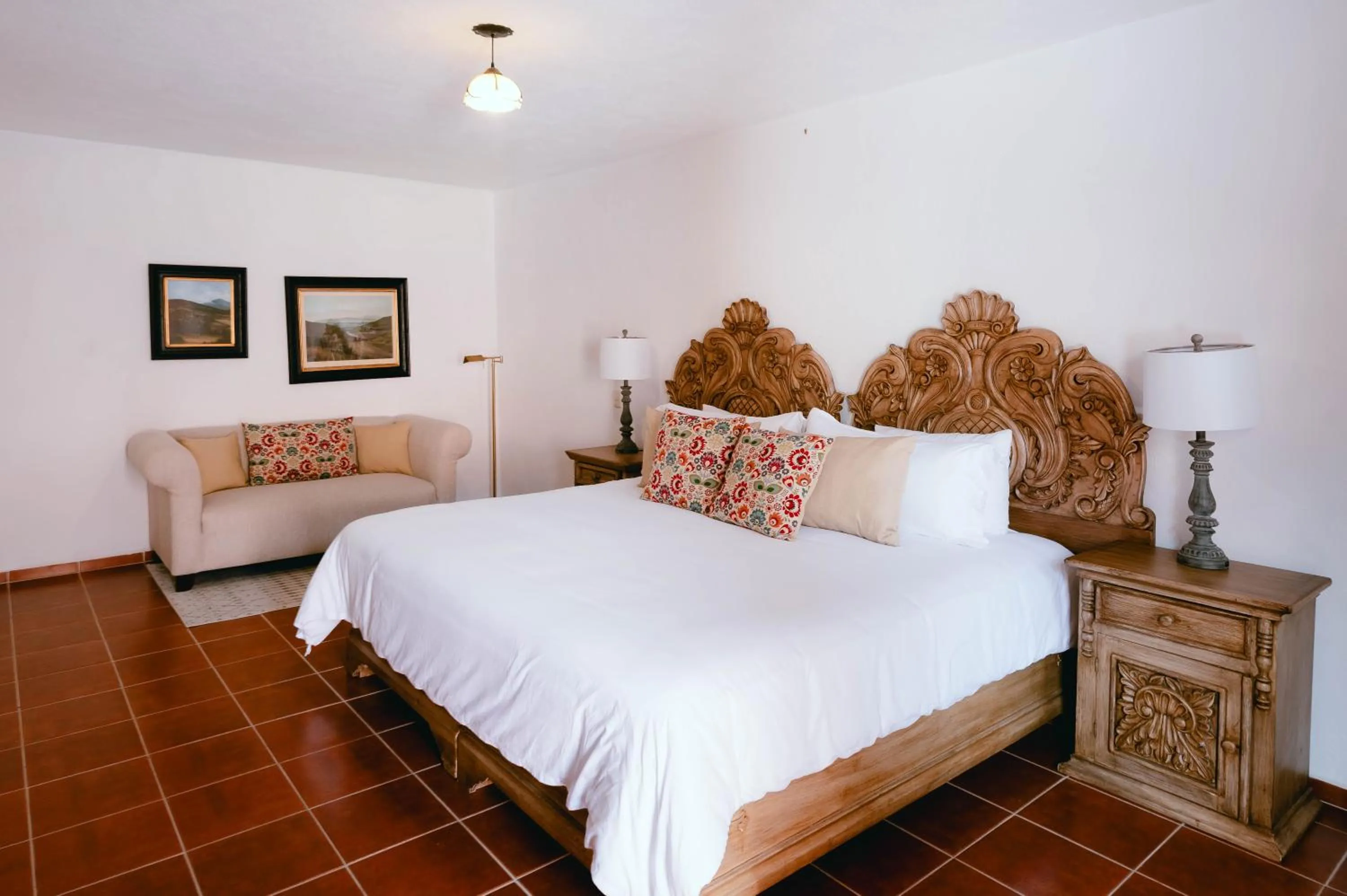 Bed in Hotel Hacienda La Cieneguita