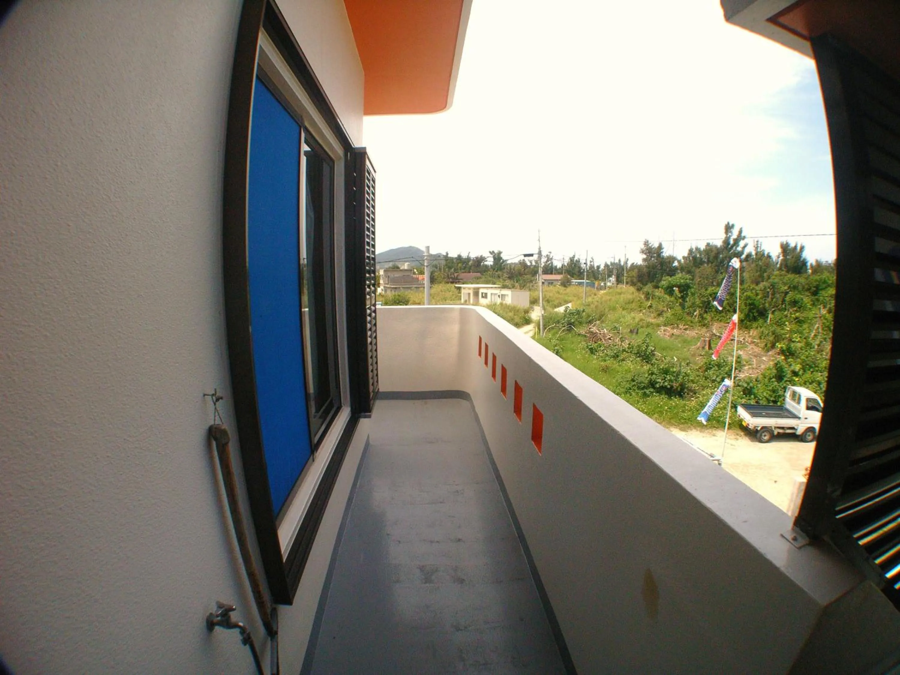 Balcony/Terrace in Minshuku Yadokari