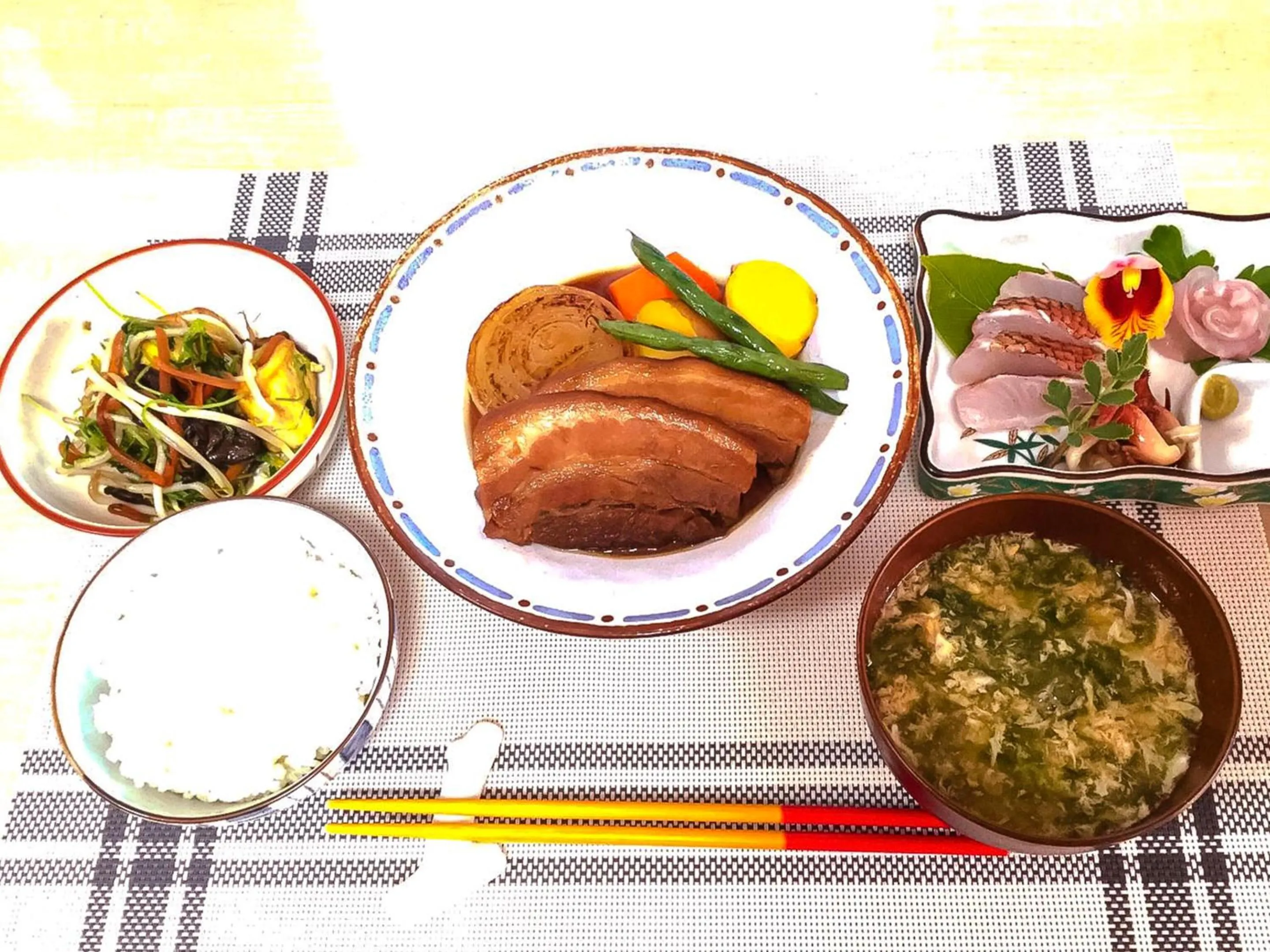 Dinner in Minshuku Yadokari
