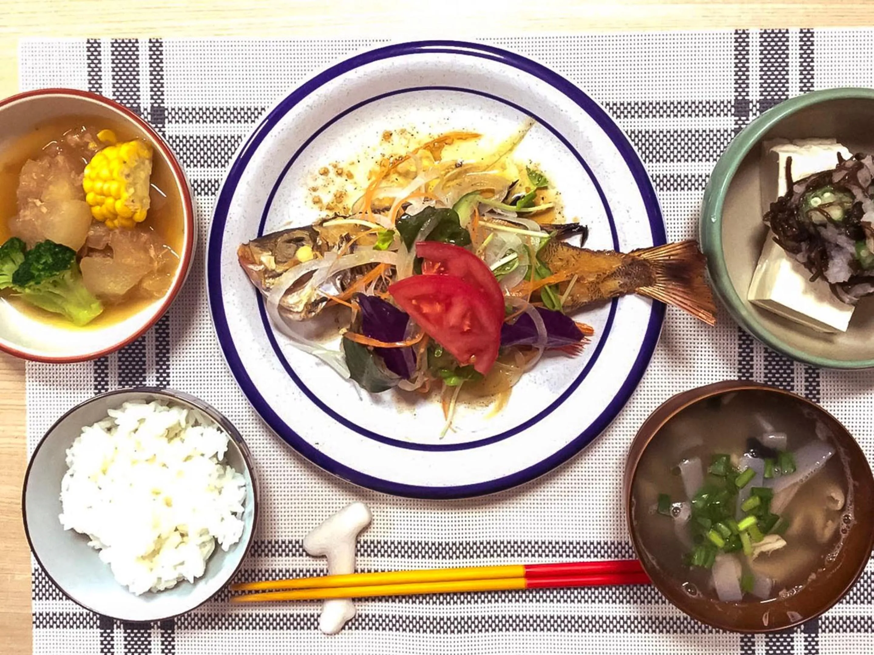 Dinner in Minshuku Yadokari