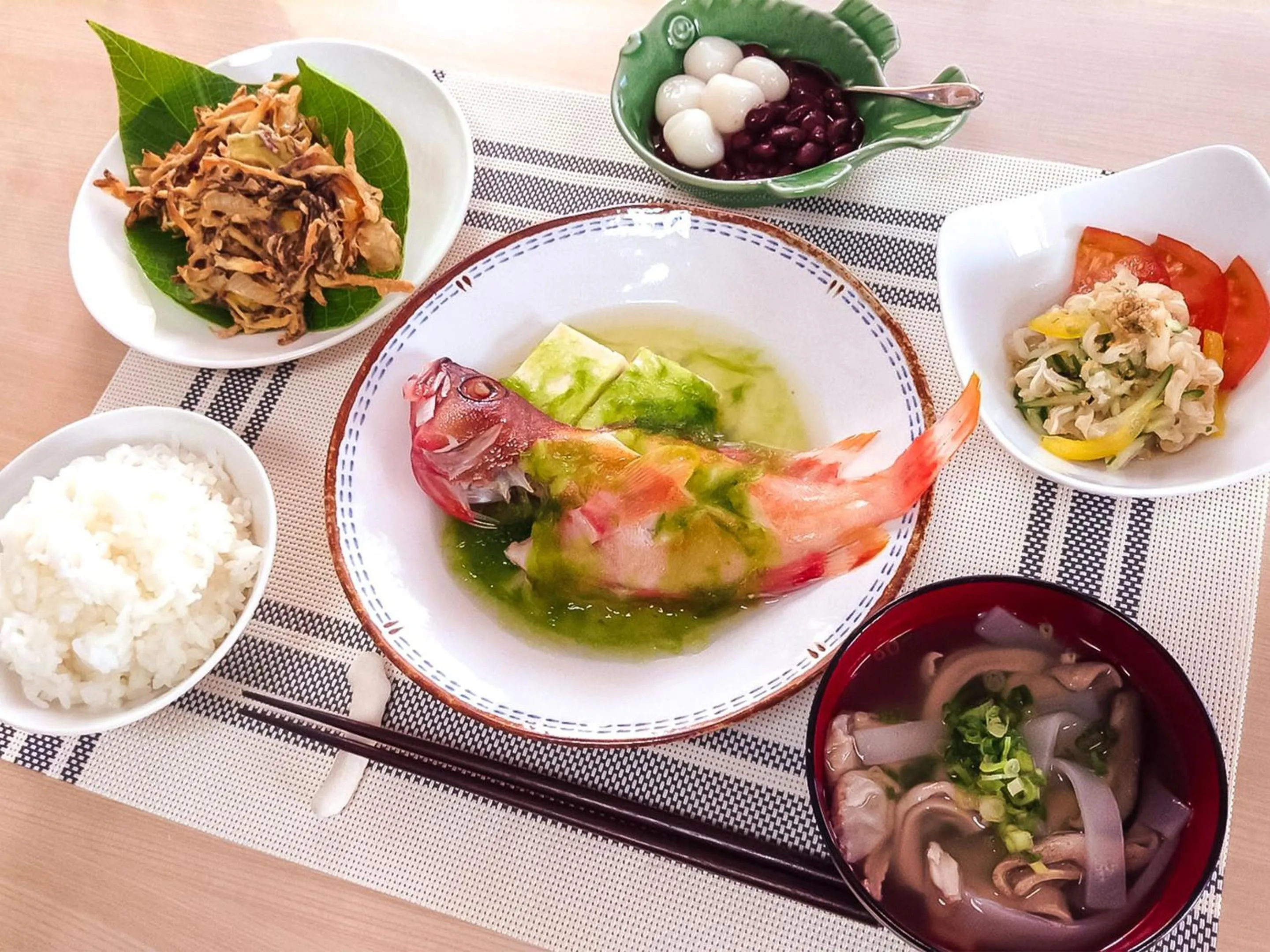 Dinner in Minshuku Yadokari