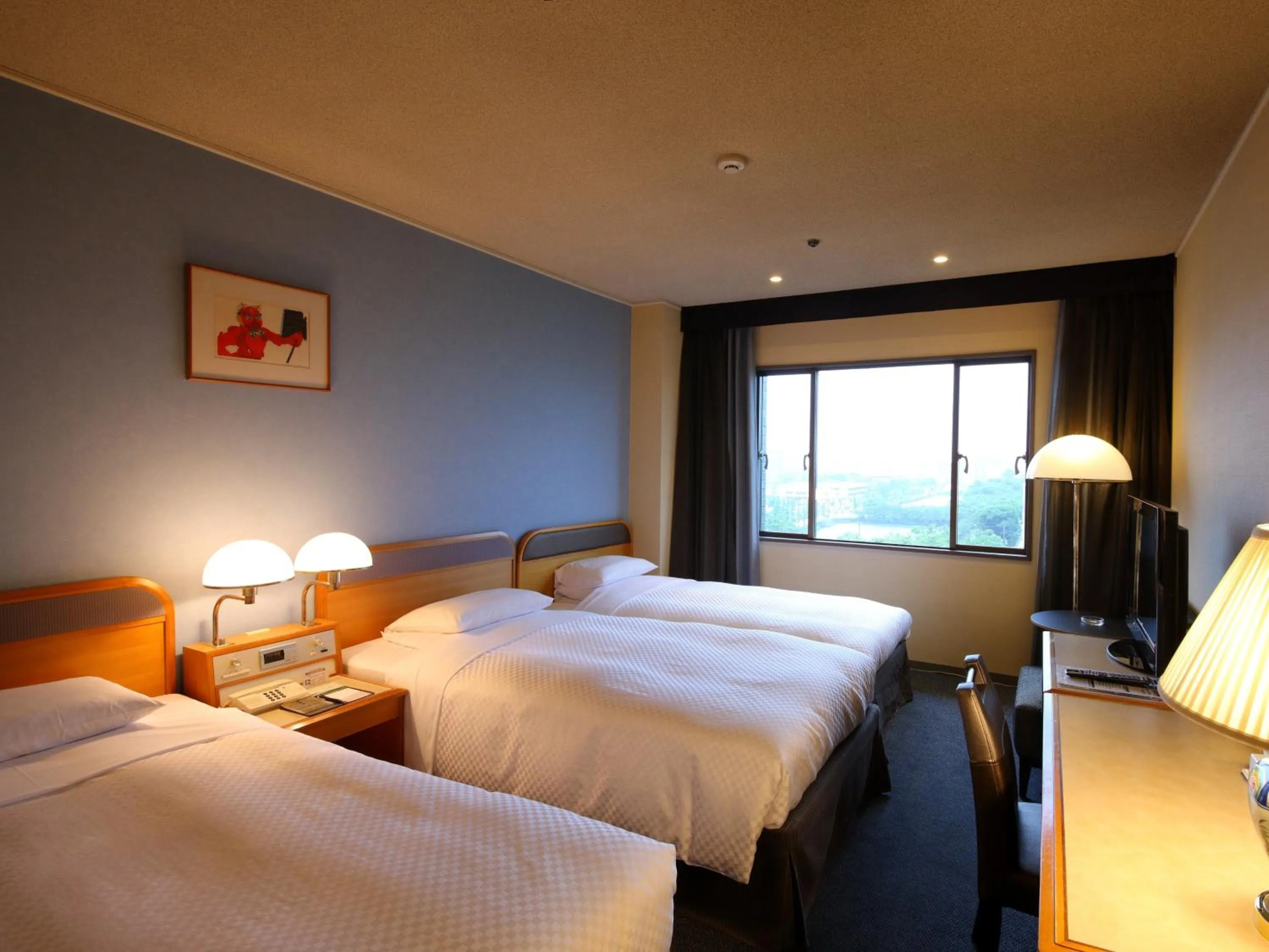 Bed in Hotel New Otani Saga