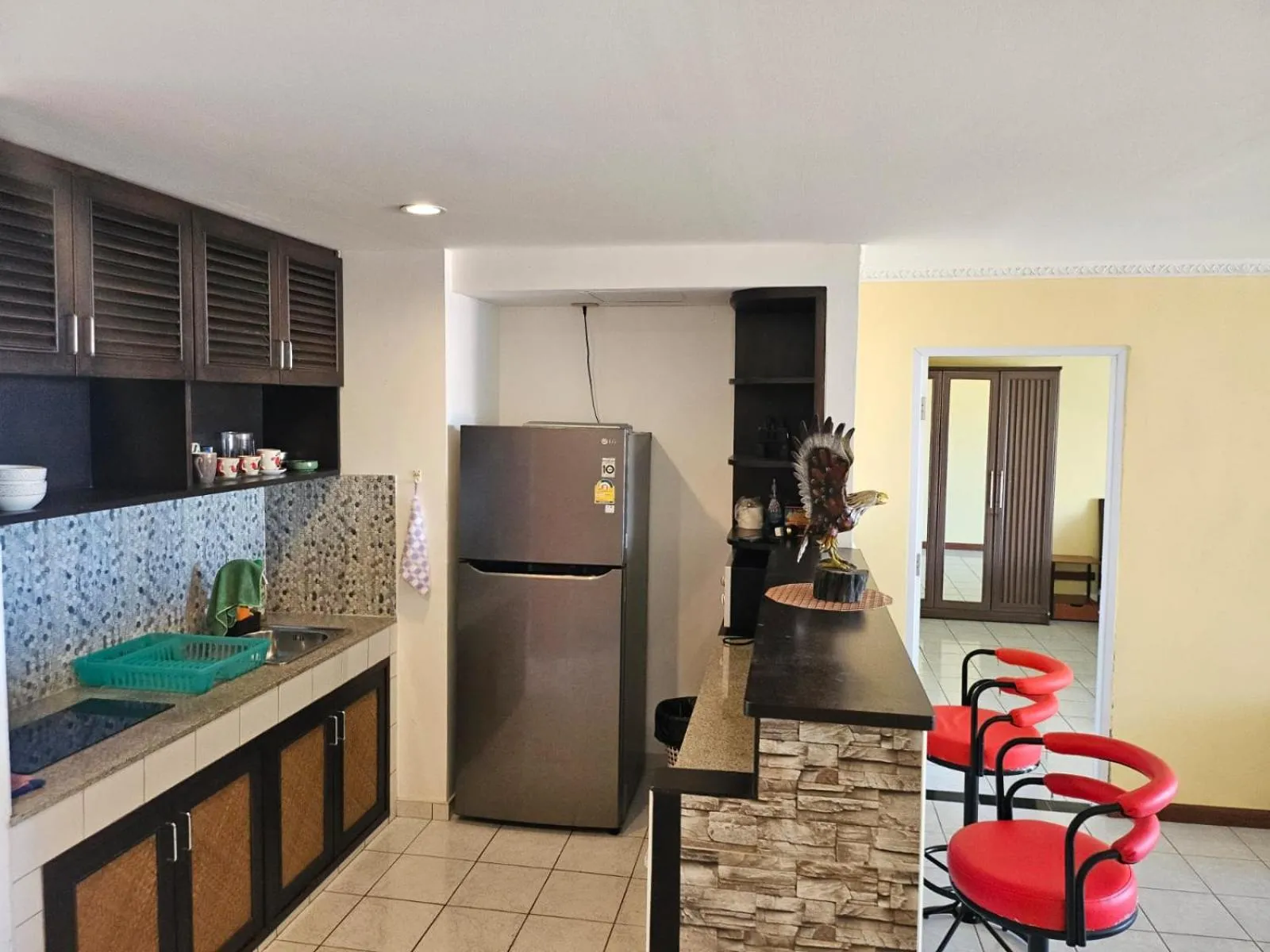 Kitchen or kitchenette in Villa Germania