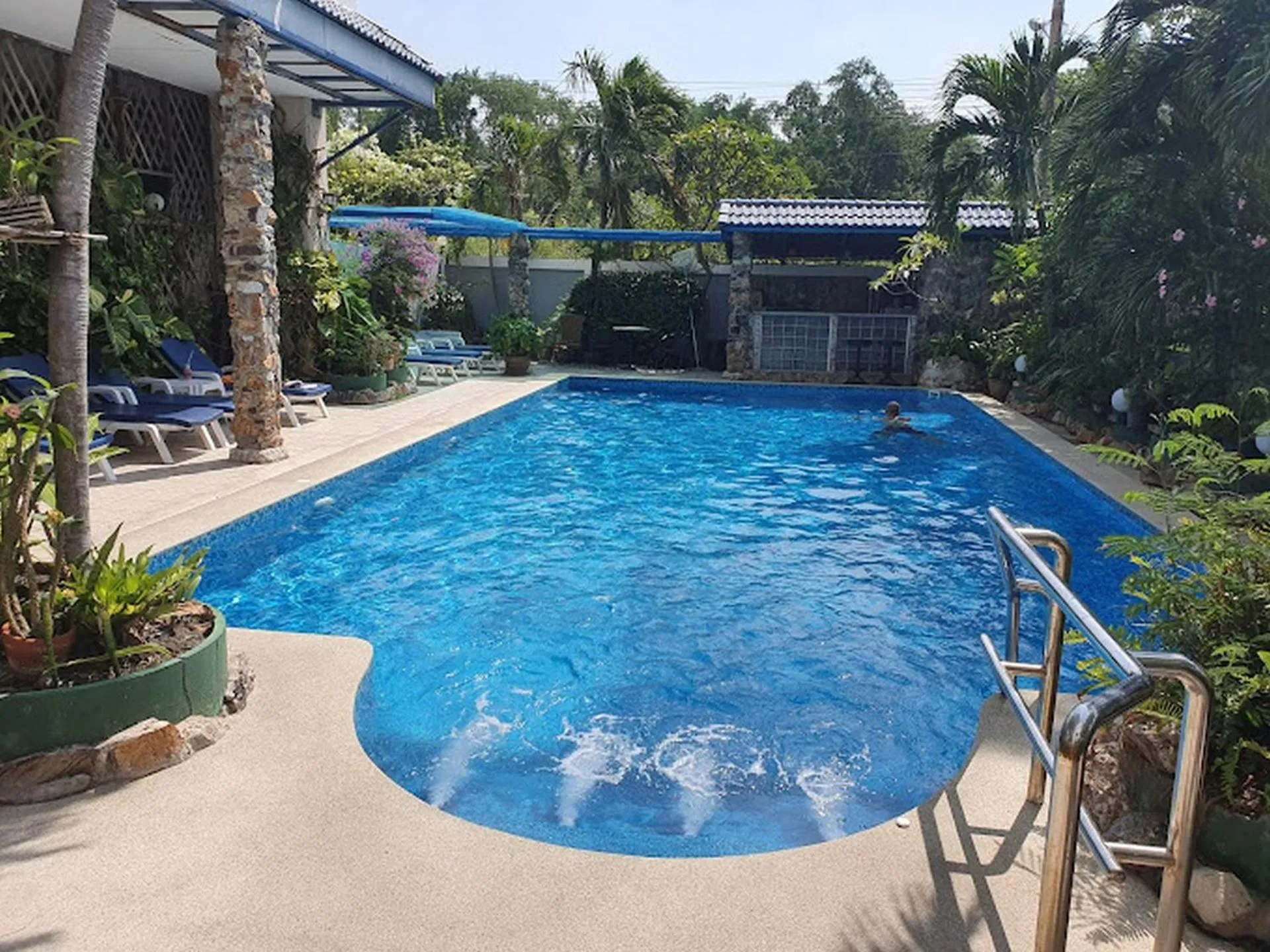 Pool view in Villa Germania