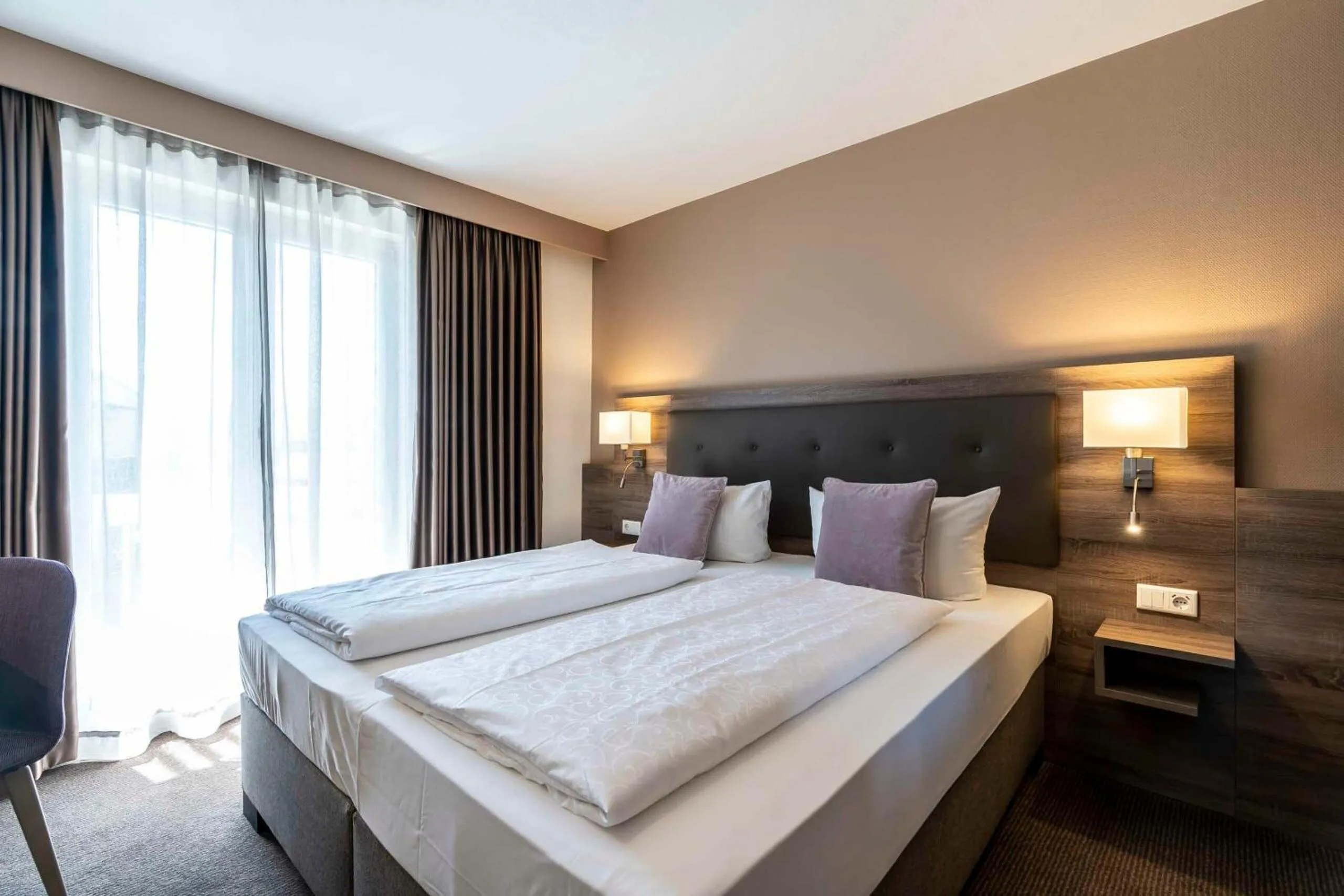 Bedroom, Bed in Hotel in den Herrnwiesen