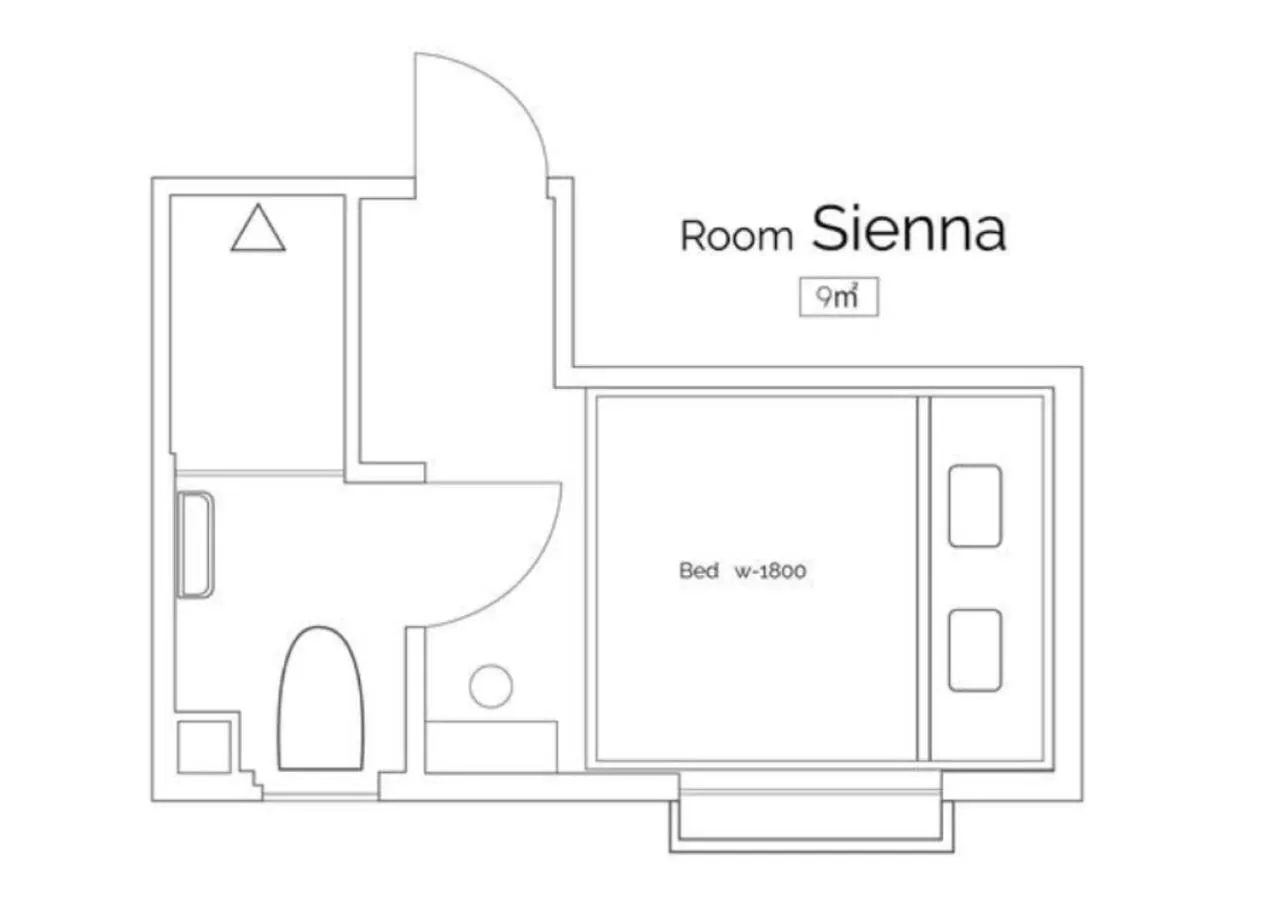 Floor plan in Hotel Tokyo Hub