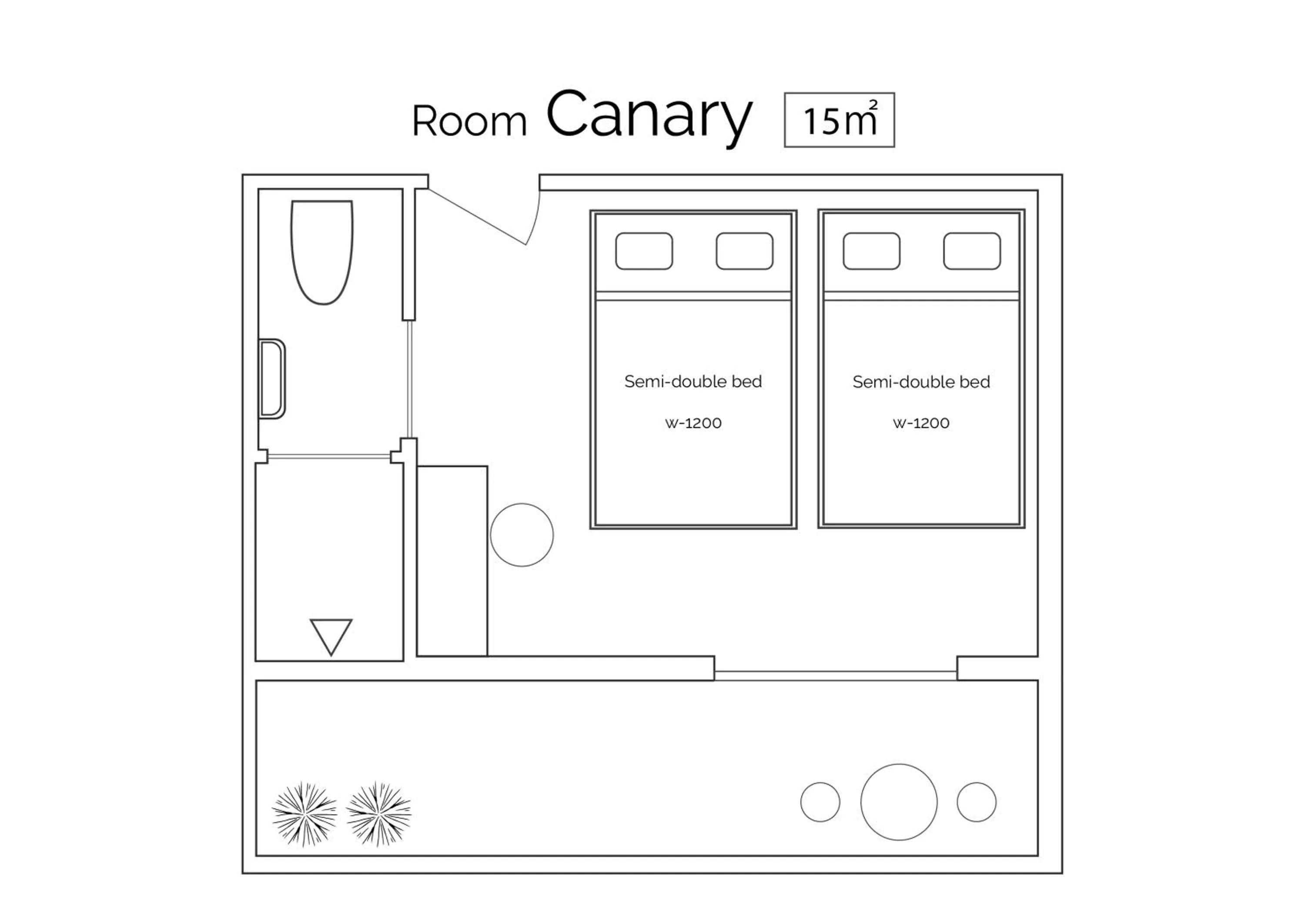 Floor plan in Hotel Tokyo Hub