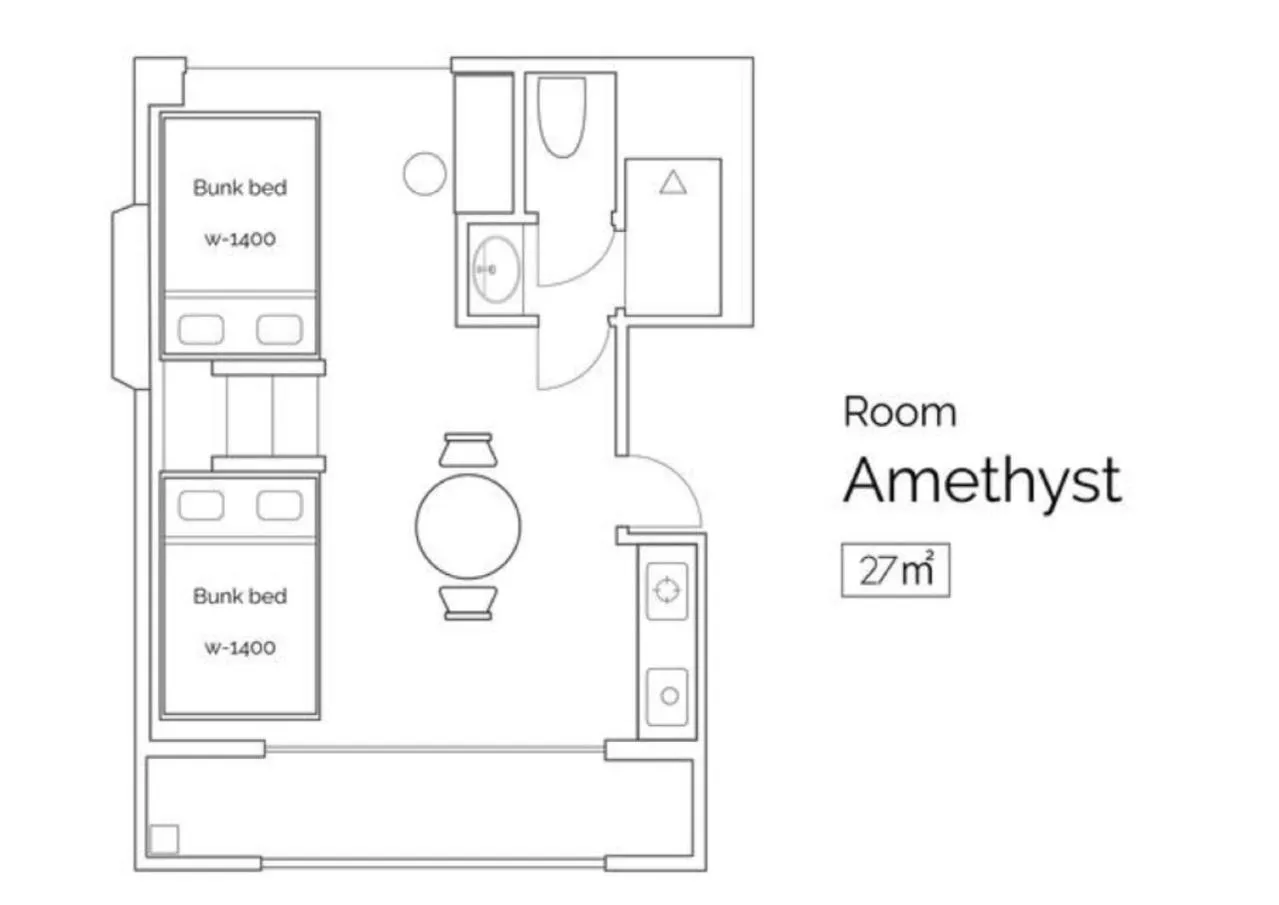 Floor plan in Hotel Tokyo Hub