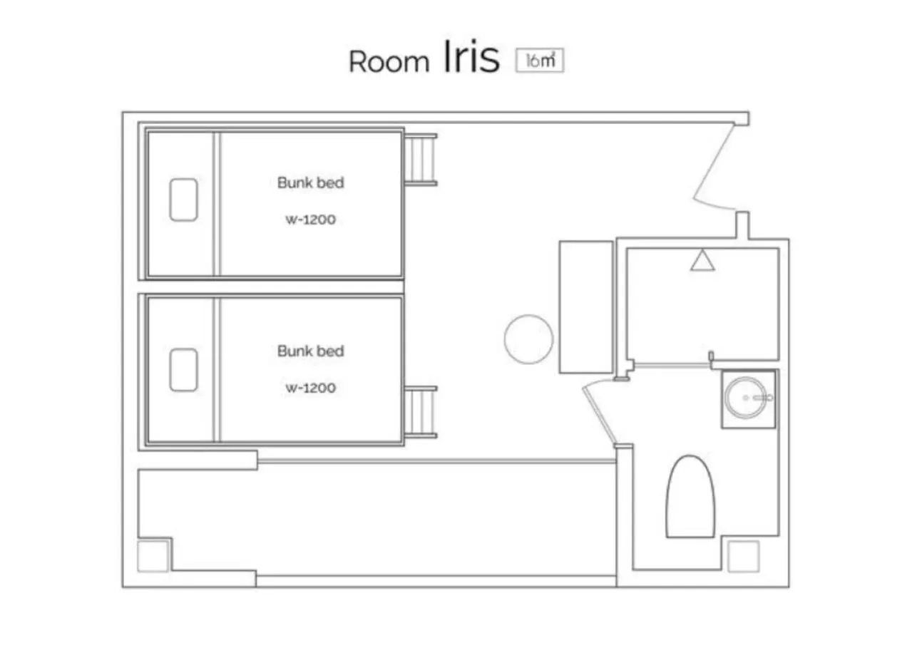 Floor plan in Hotel Tokyo Hub