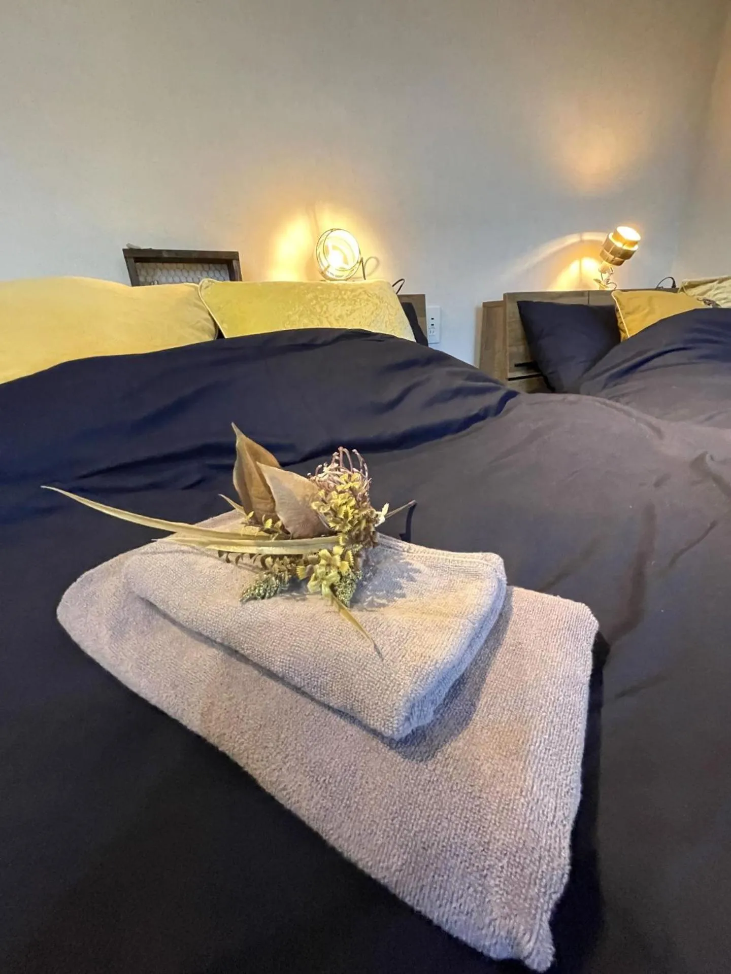 Bed in Hotel Tokyo Hub