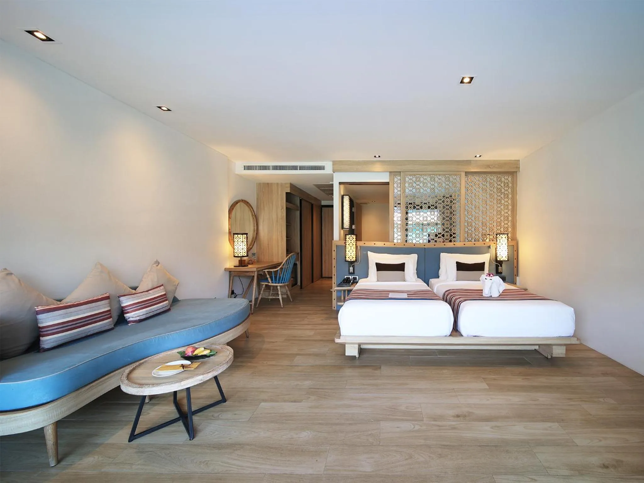 Bed in AKIRA Lipe Resort