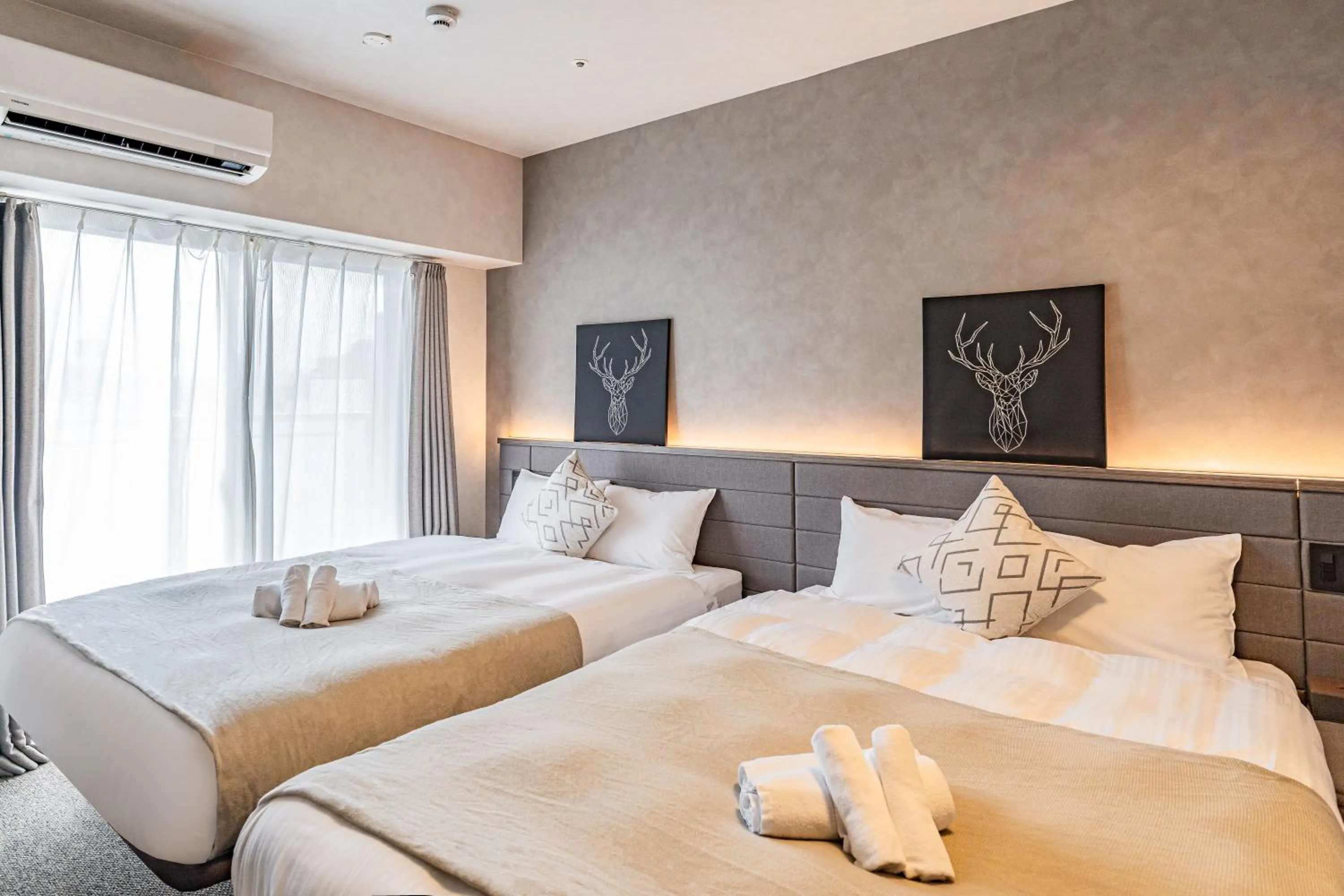 Bedroom, Bed in Apartment Hotel 11 Shinsaibashi 2