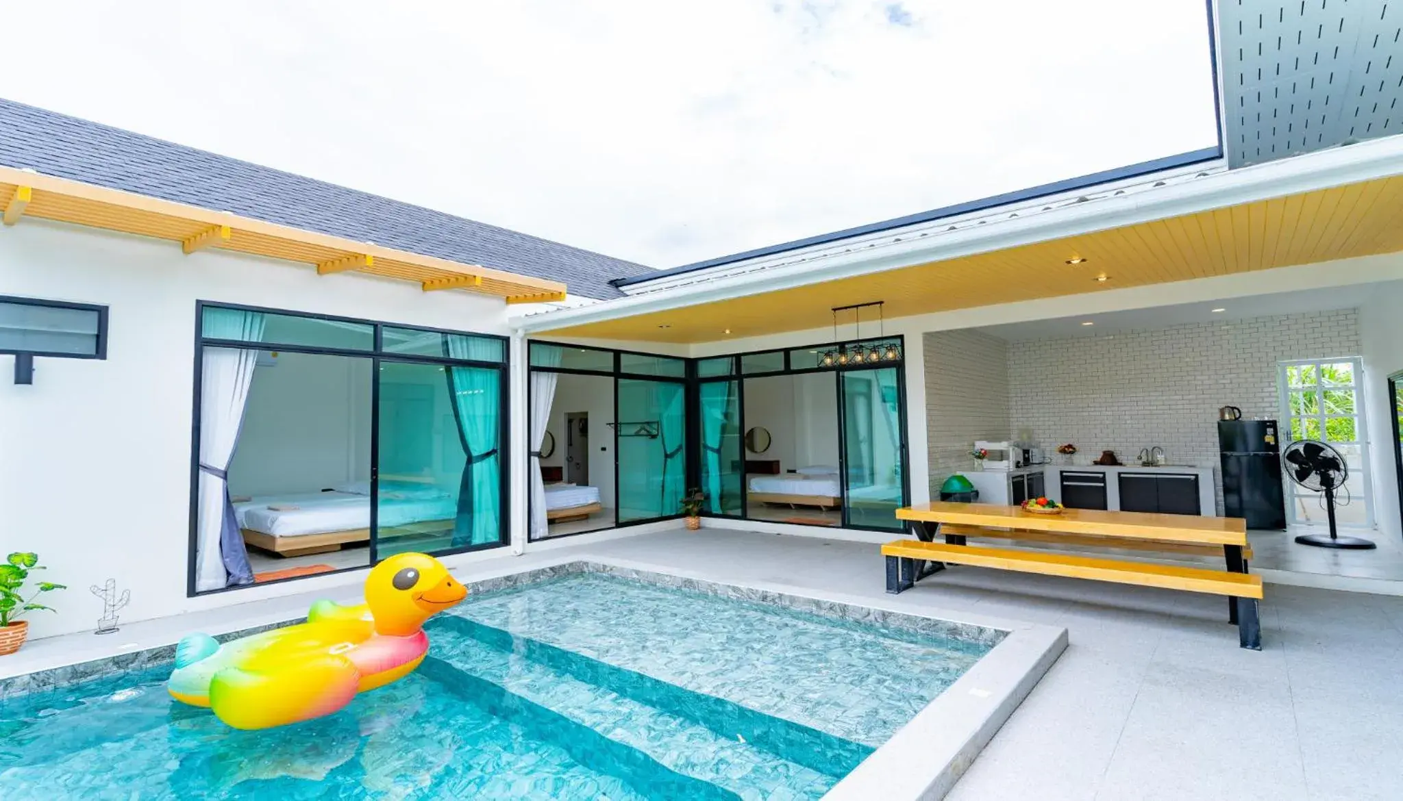 Pool view in Villa Paramount 1 Pool view in Villa Paramount 1