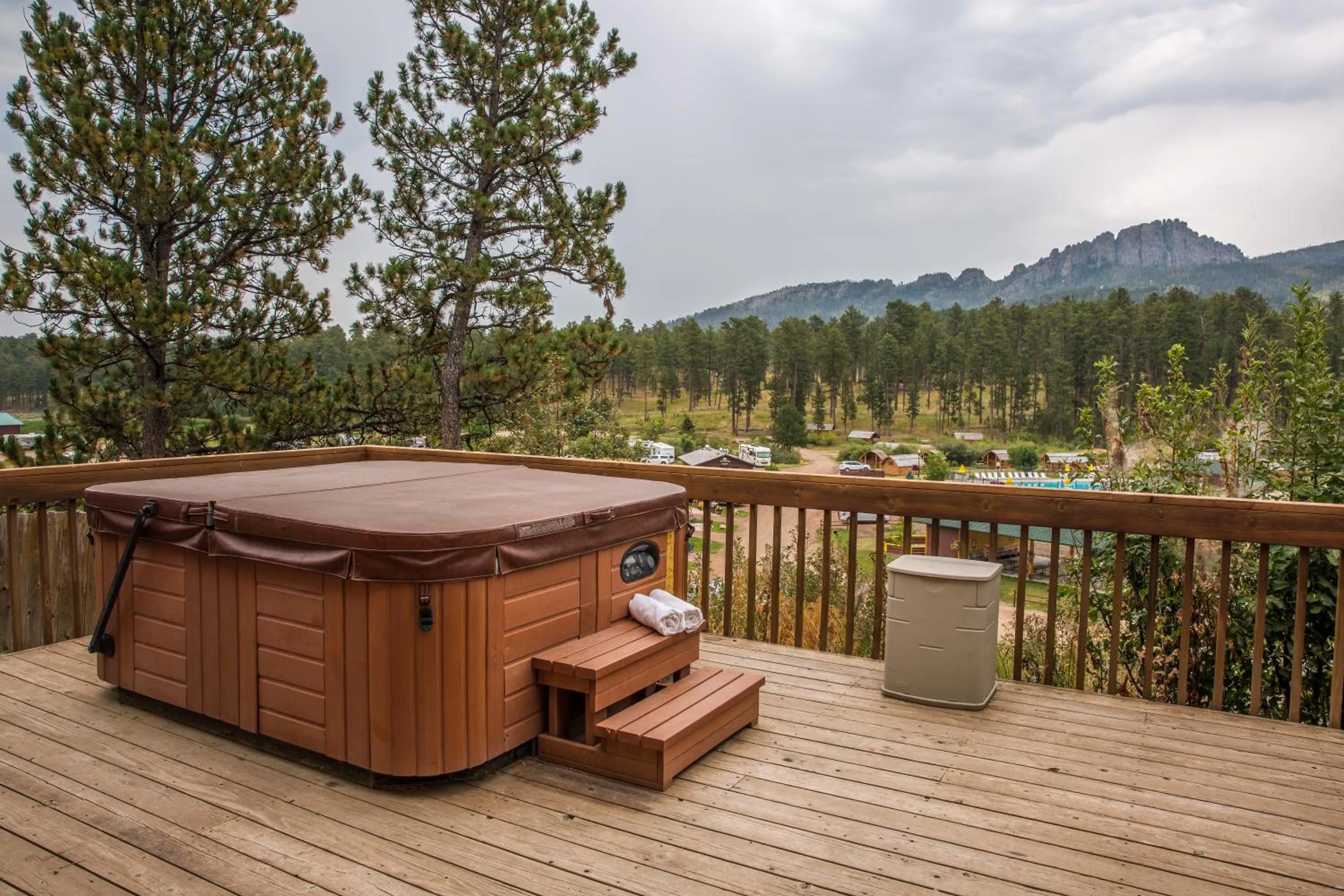 Hot Tub in Lodge at Palmer Gulch