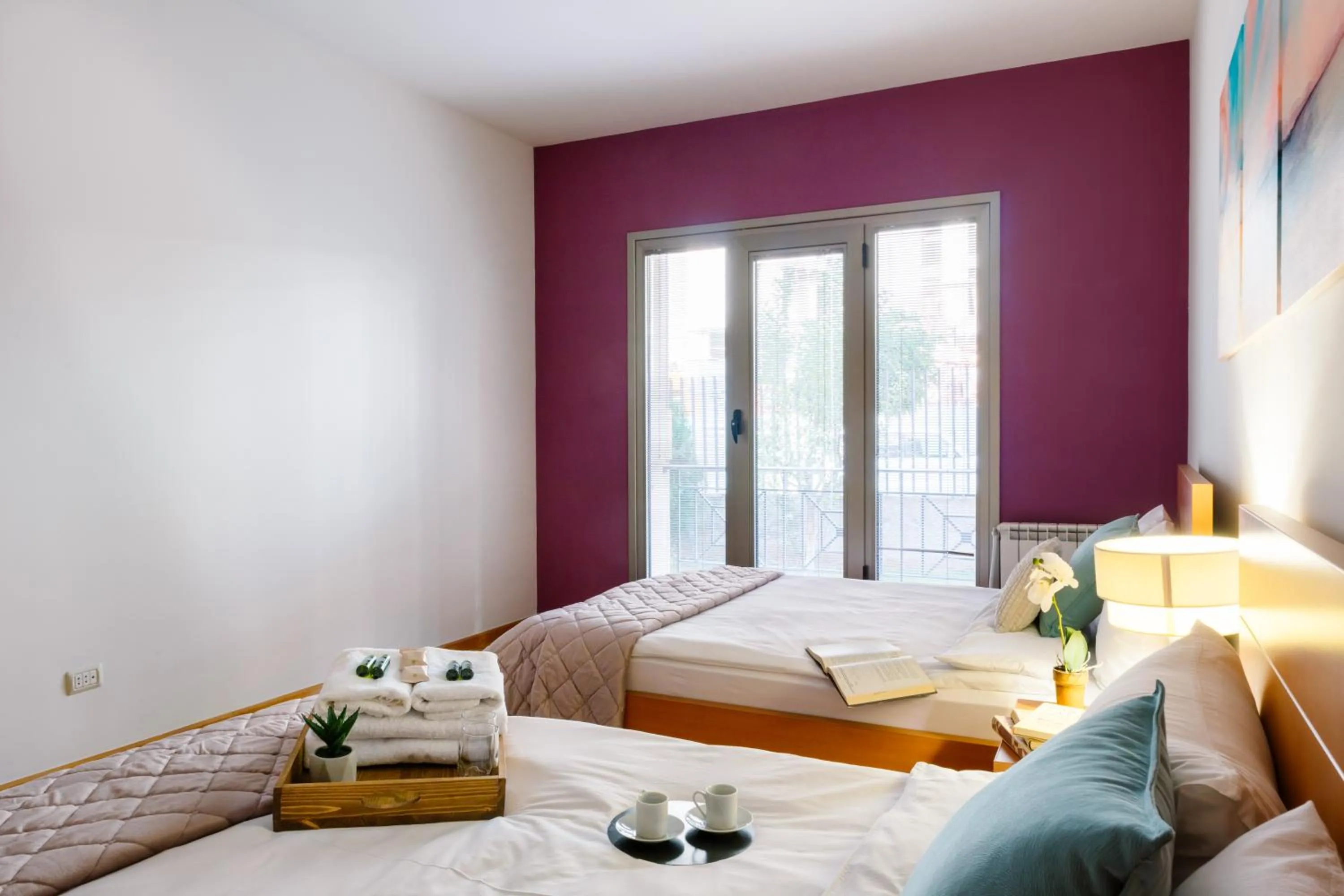 Bed in hotelise I Paradise Apartment
