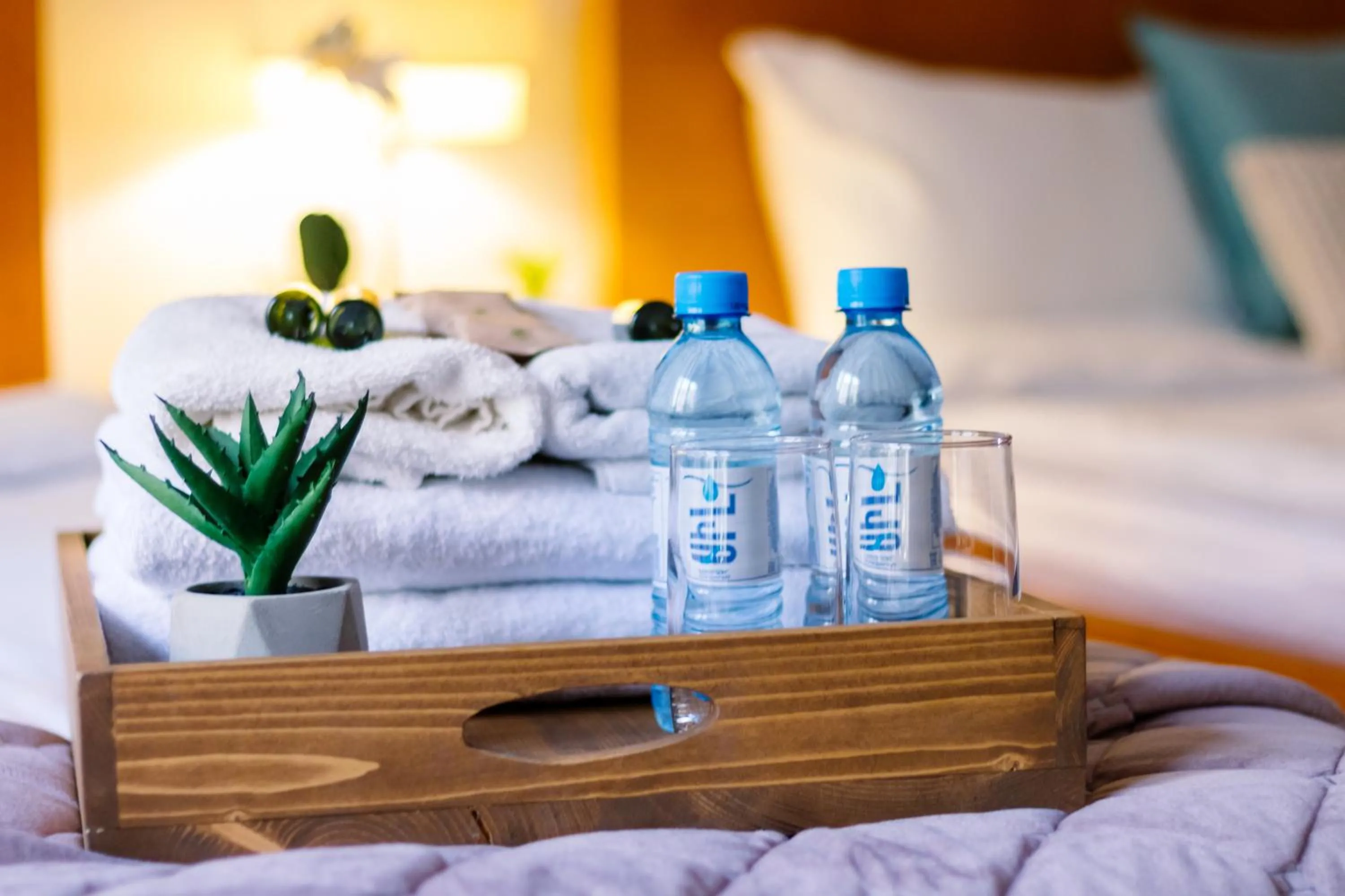 towels, Bed in hotelise I Paradise Apartment