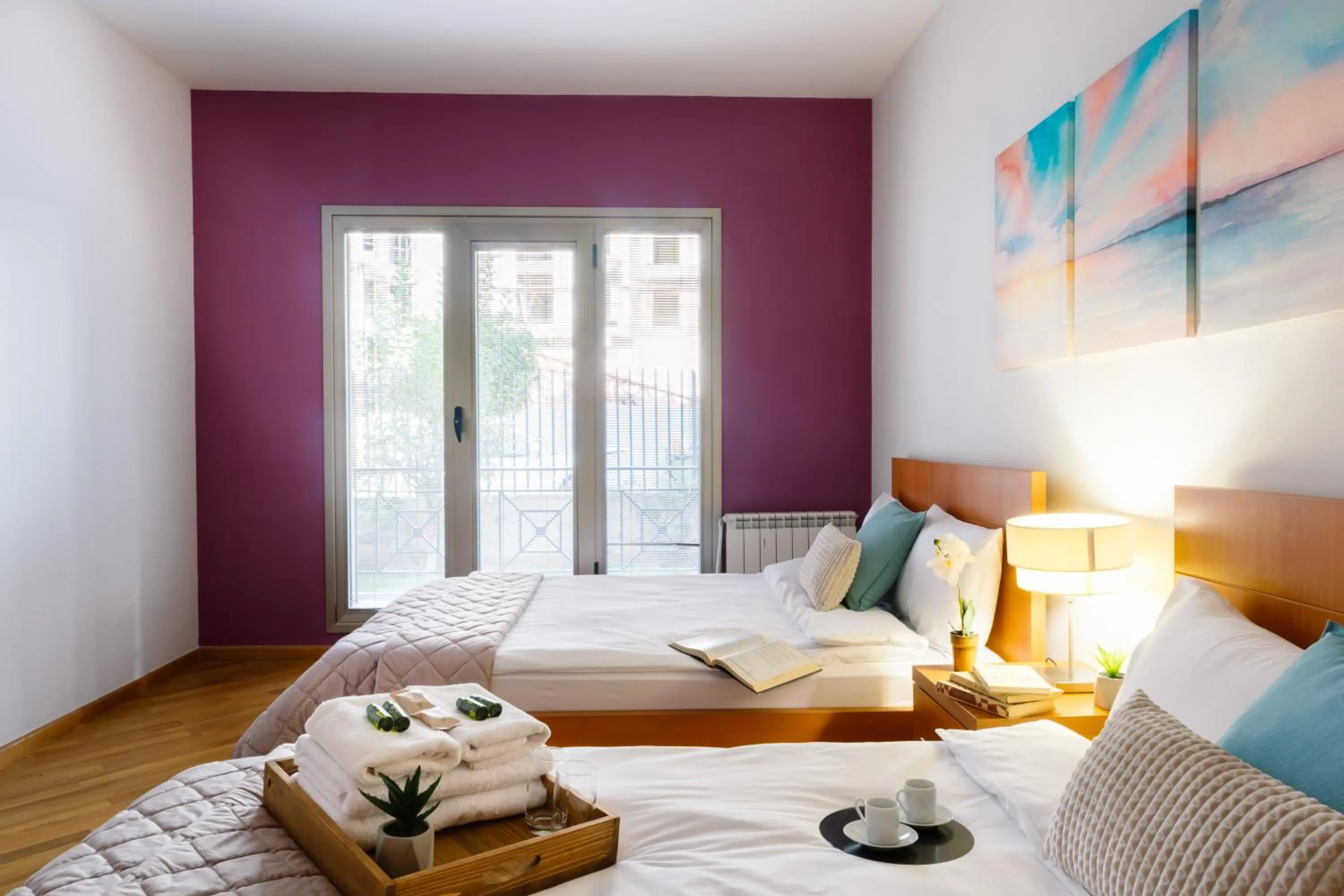 Bed in hotelise I Paradise Apartment