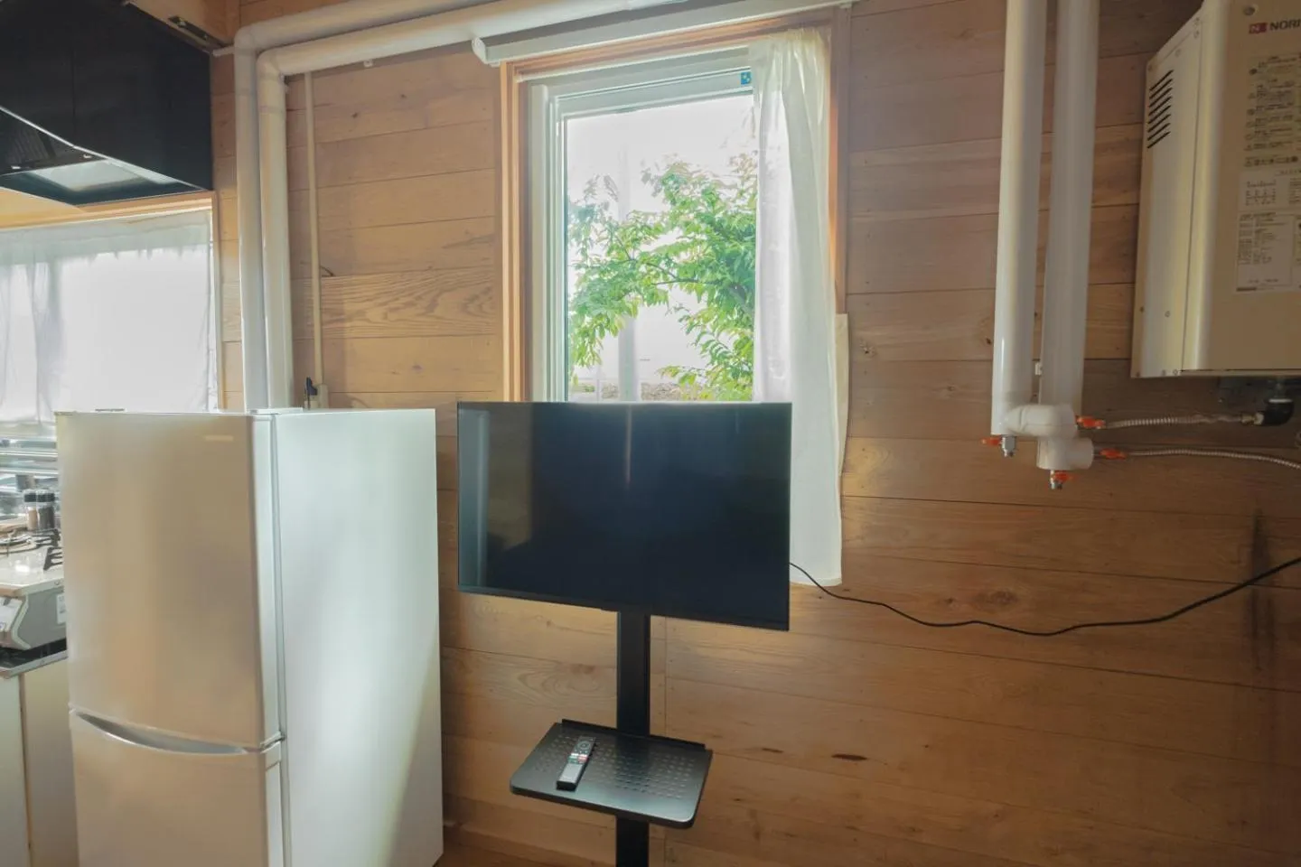 Communal lounge/ TV room in Furano Log House Farm Resort