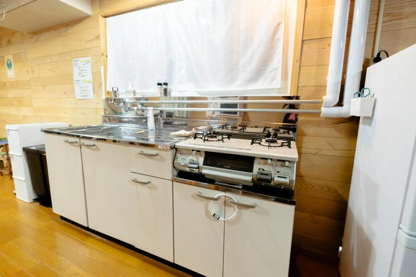Kitchen or kitchenette in Furano Log House Farm Resort