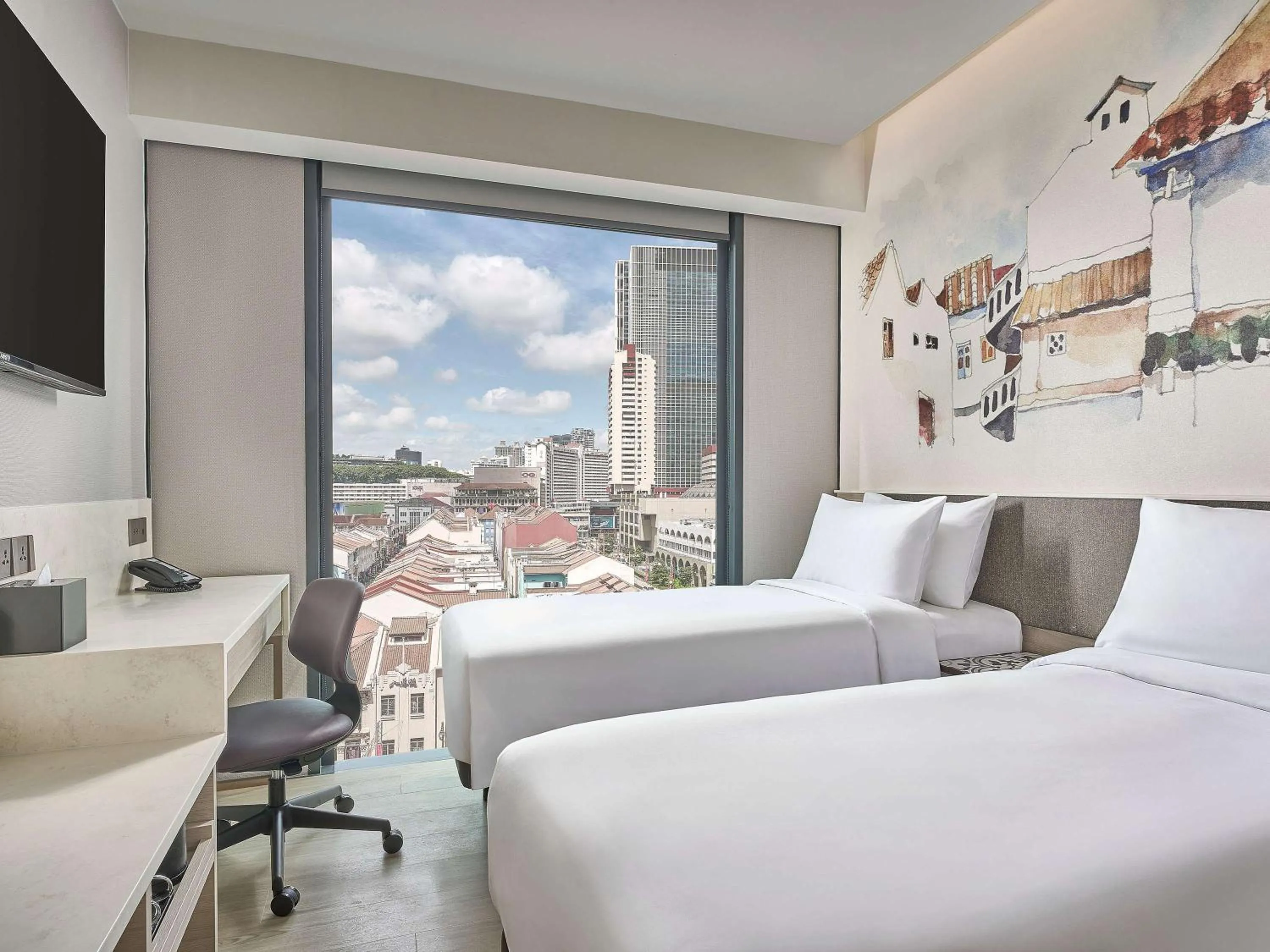 Classic Room, 2 Single Beds in Mercure ICON Singapore City Centre