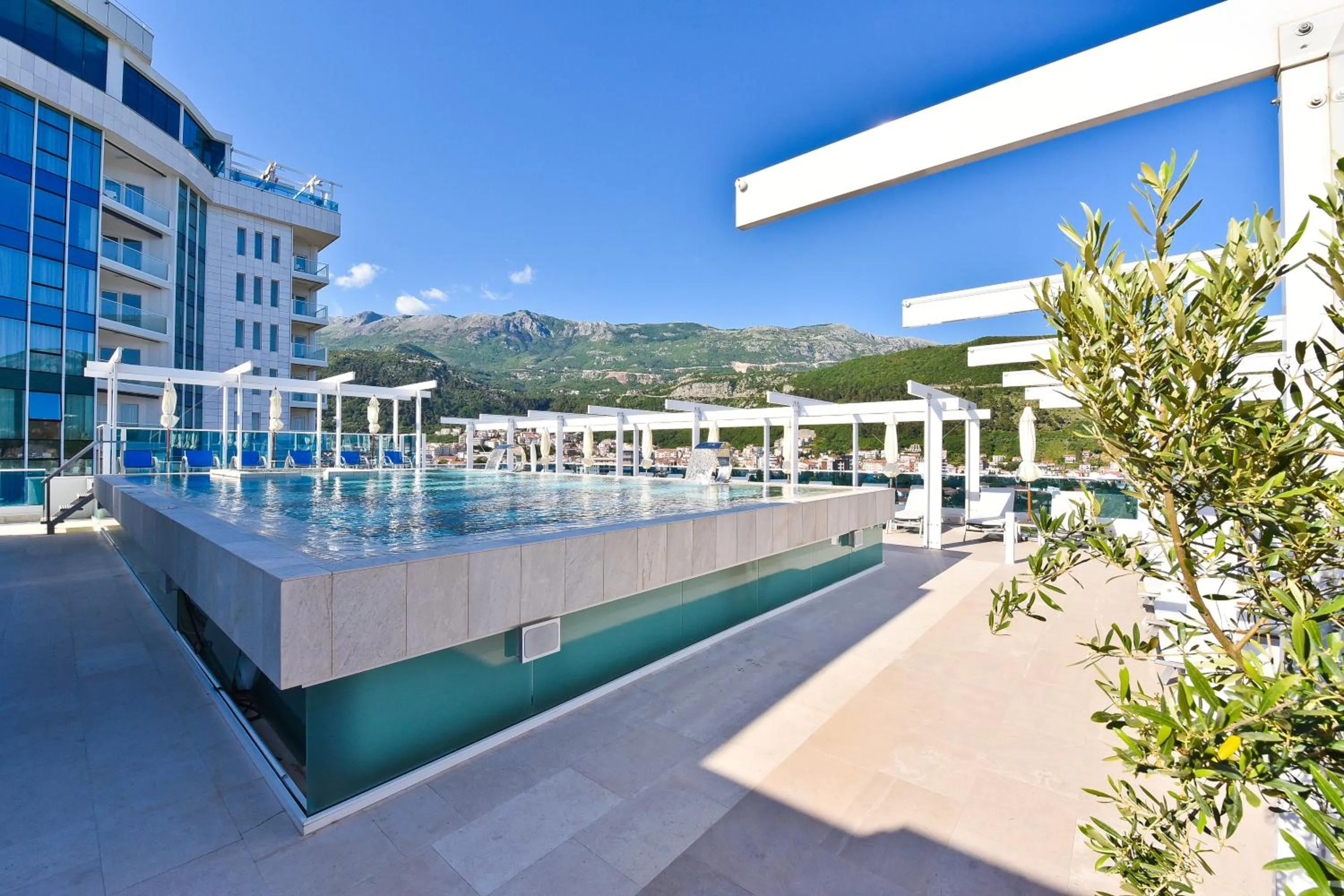 Swimming pool in Lux Apartments Sunrior