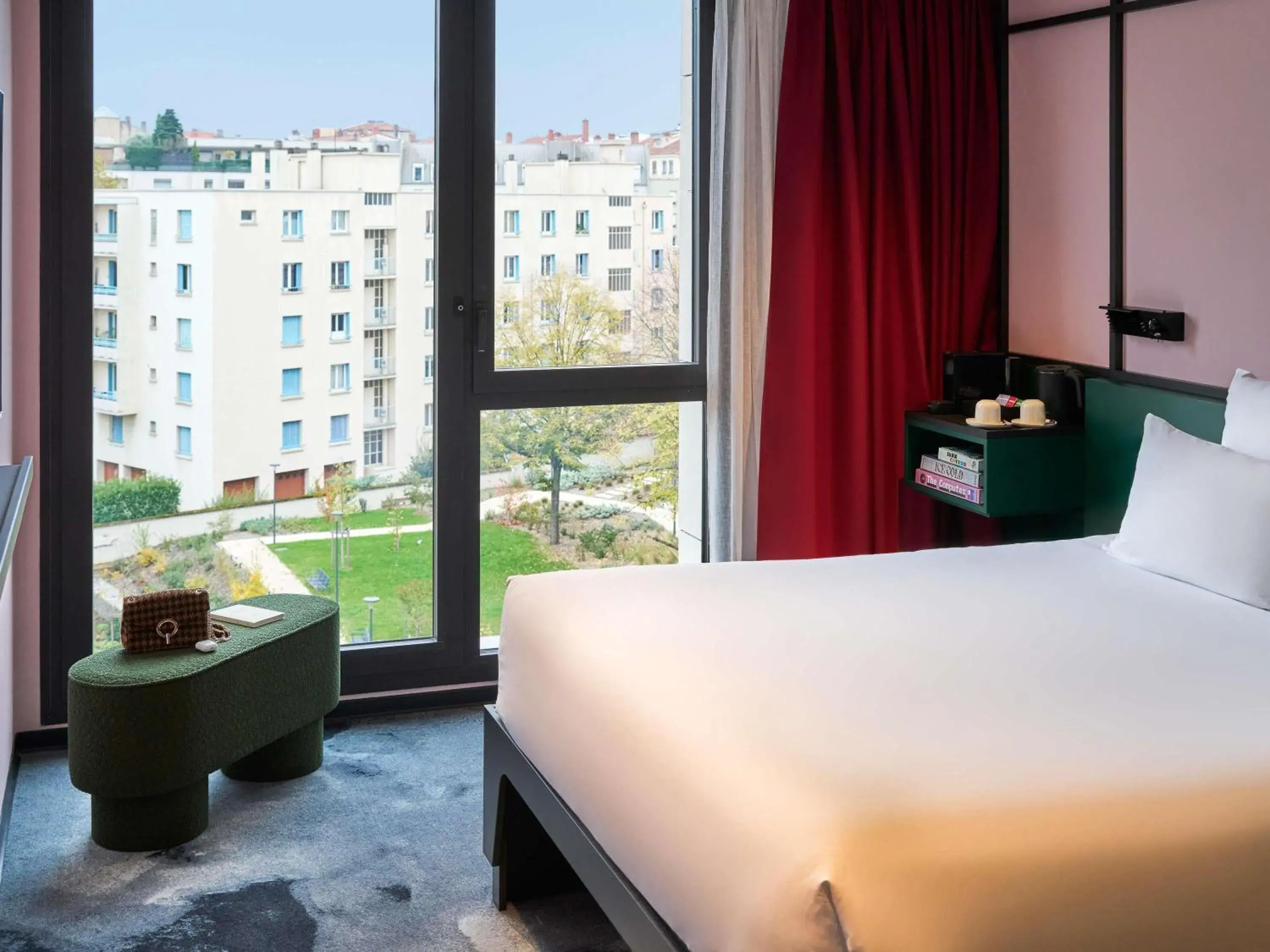 Bedroom, Bed in TRIBE Lyon Croix Rousse Bedroom, Bed in TRIBE Lyon Croix Rousse