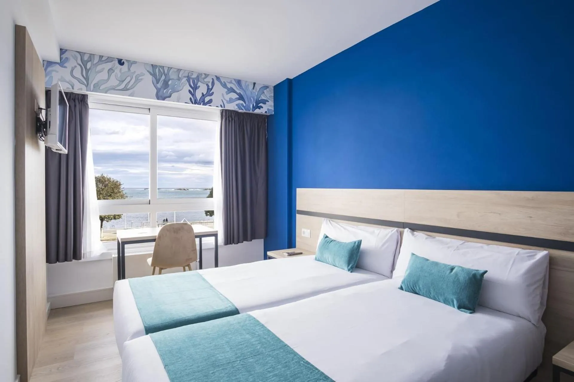 Bed in Hotel Alda Coruñamar