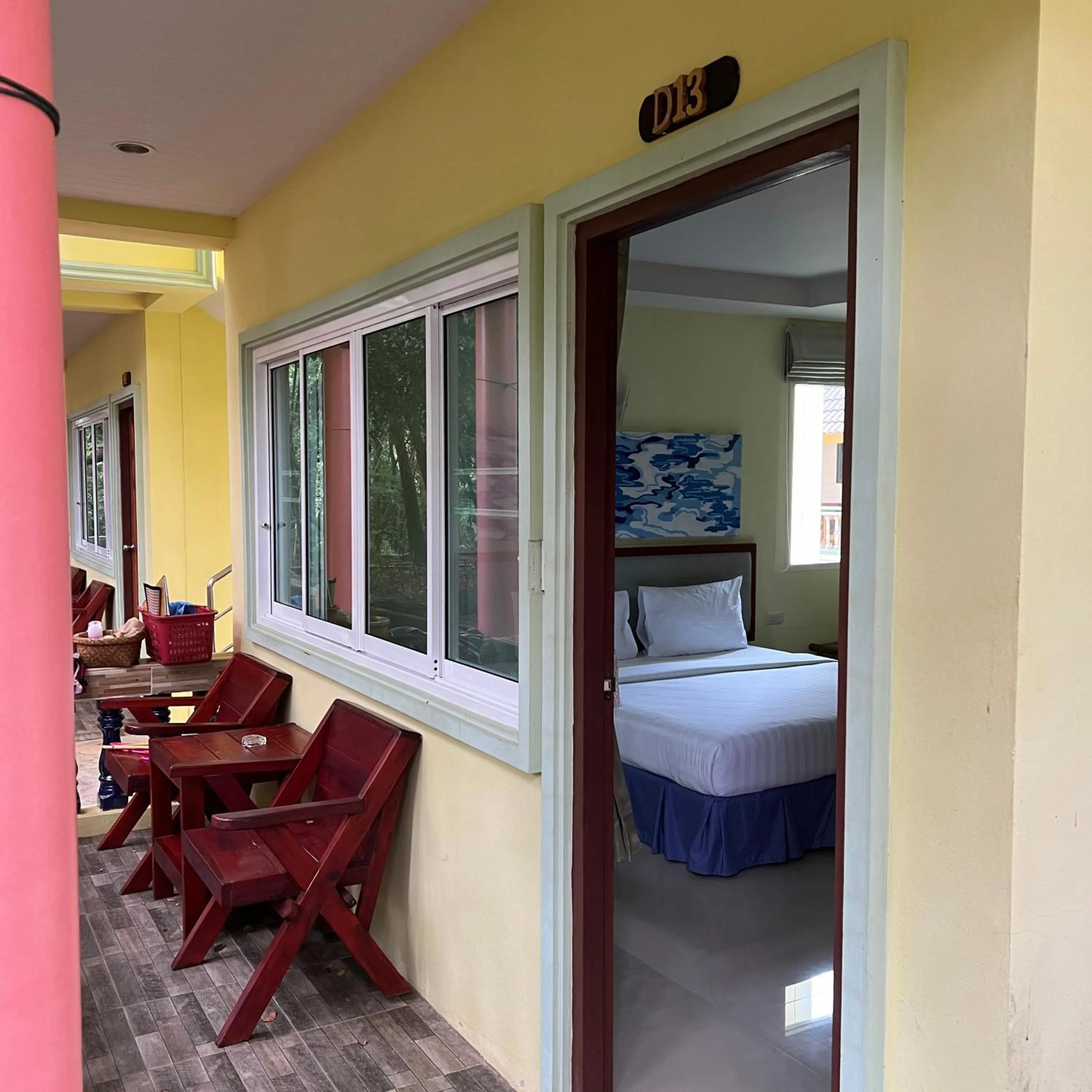 Bedroom, Bed in Kata Villa Merit Hill Bungalows