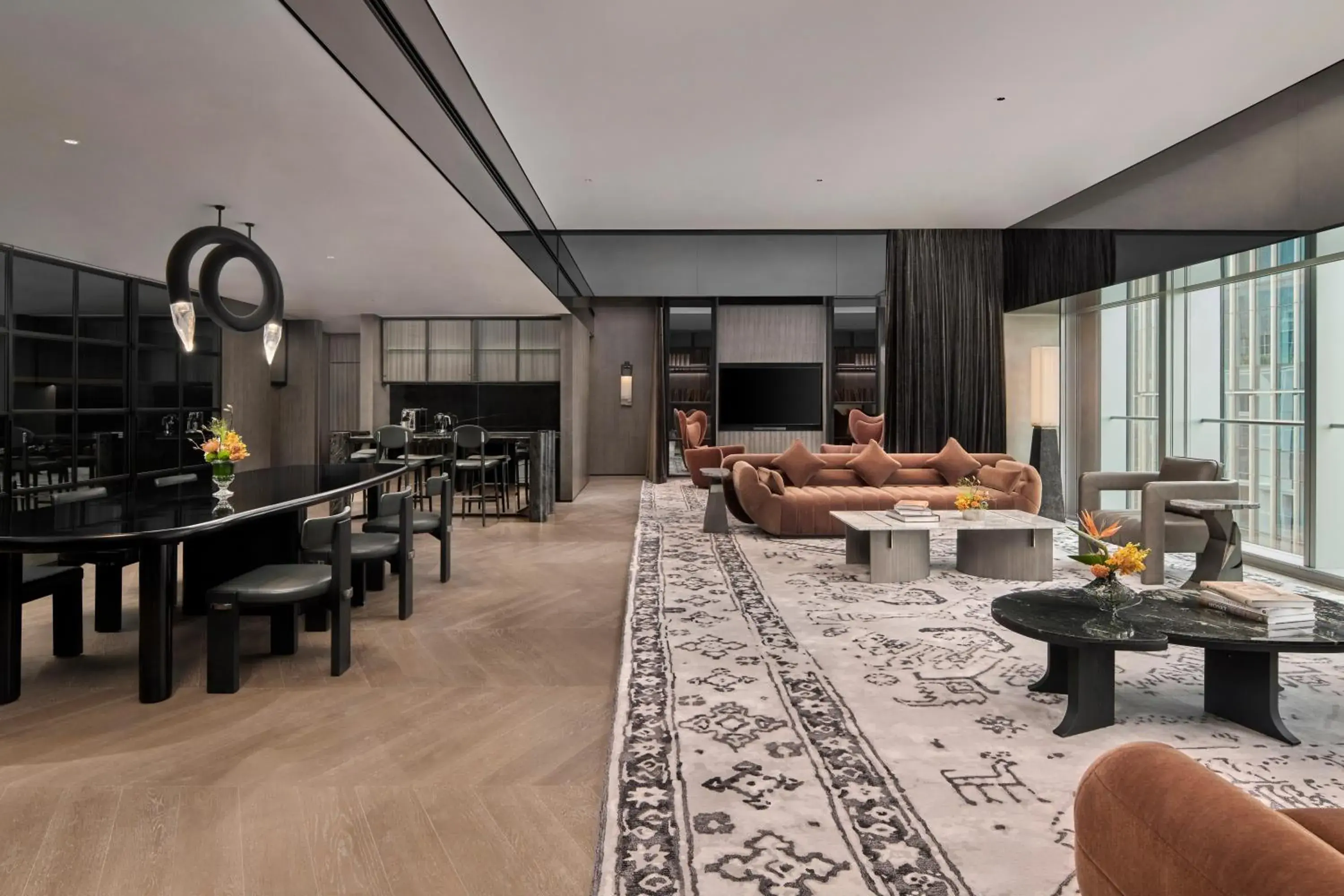 Living room in Kimpton Qiantan Shanghai by IHG Living room in Kimpton Qiantan Shanghai by IHG