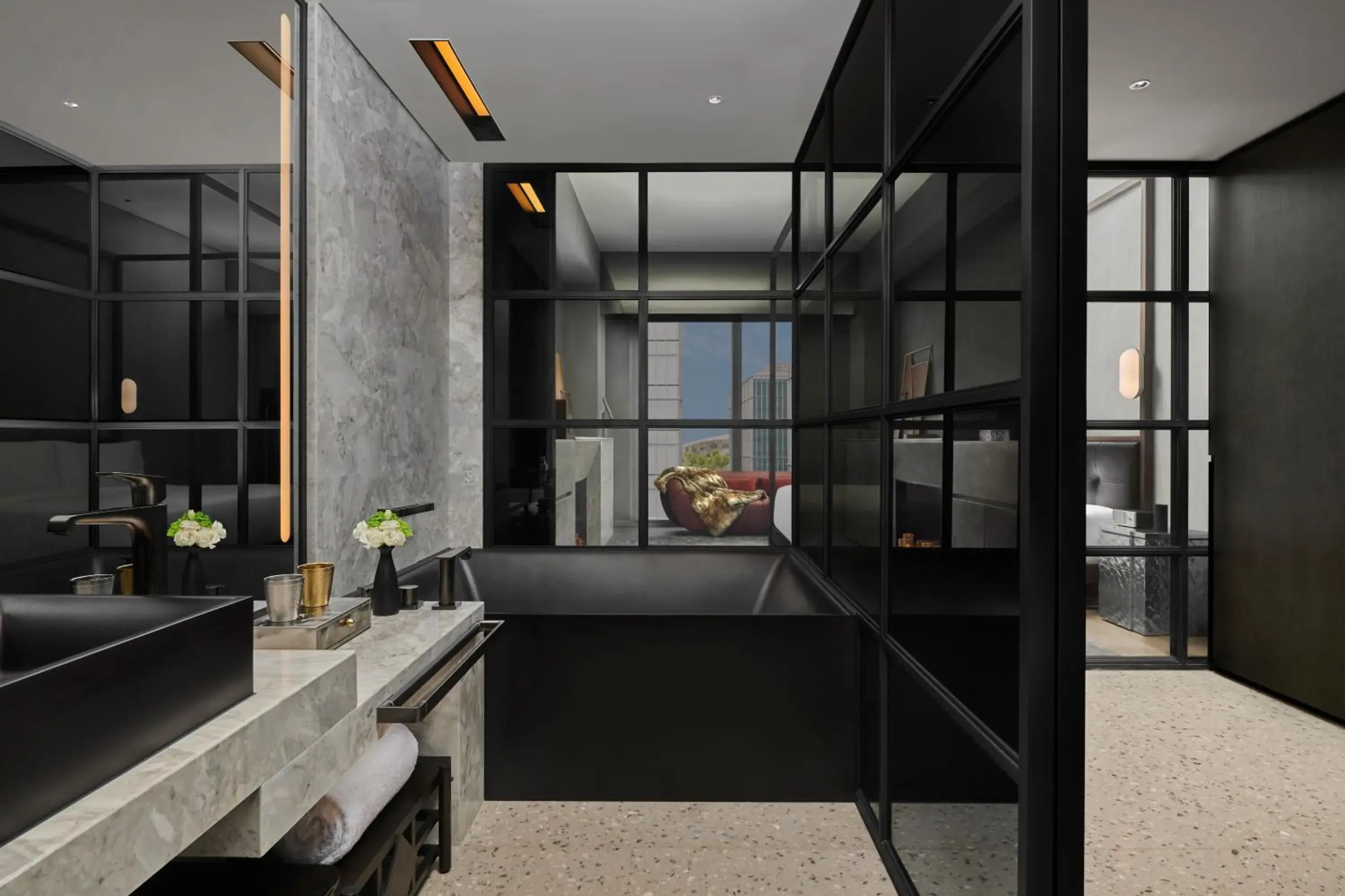 Bathroom in Kimpton Qiantan Shanghai by IHG Bathroom in Kimpton Qiantan Shanghai by IHG